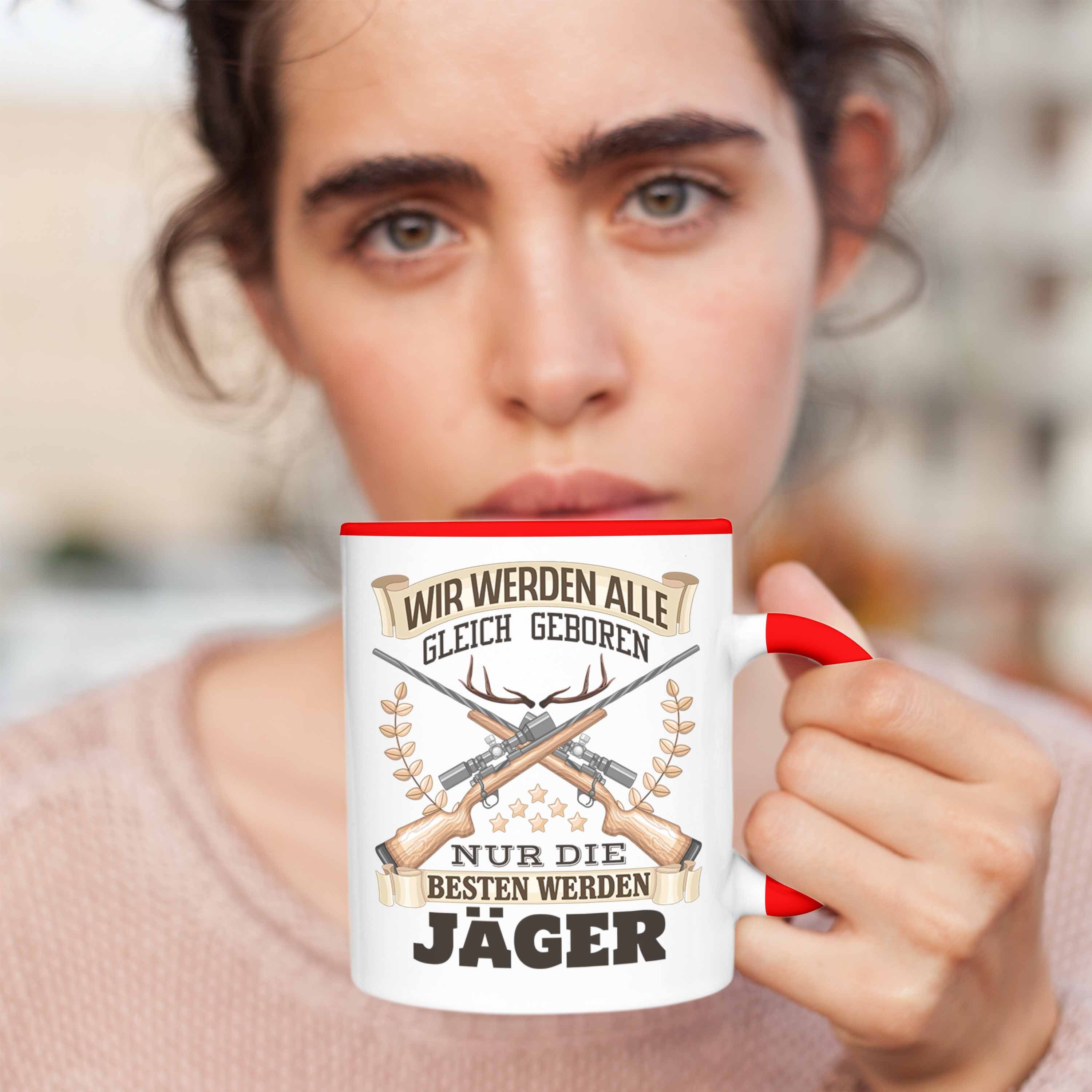 Rot Tasse Trendation Jäger Jäger Tasse Bester Jagd Geschenk Spruch