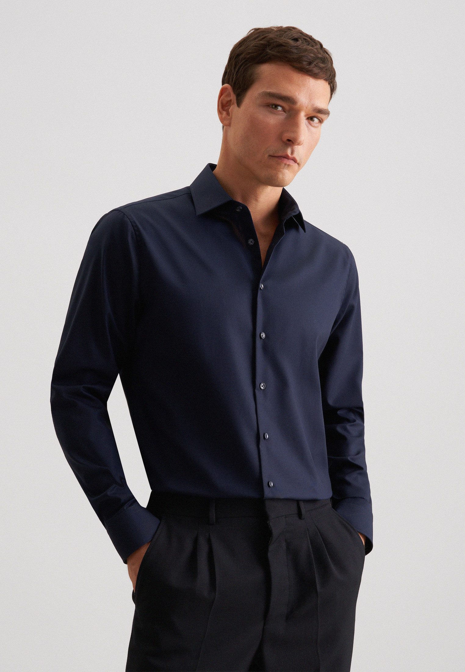 Businesshemd Schwarze Rose