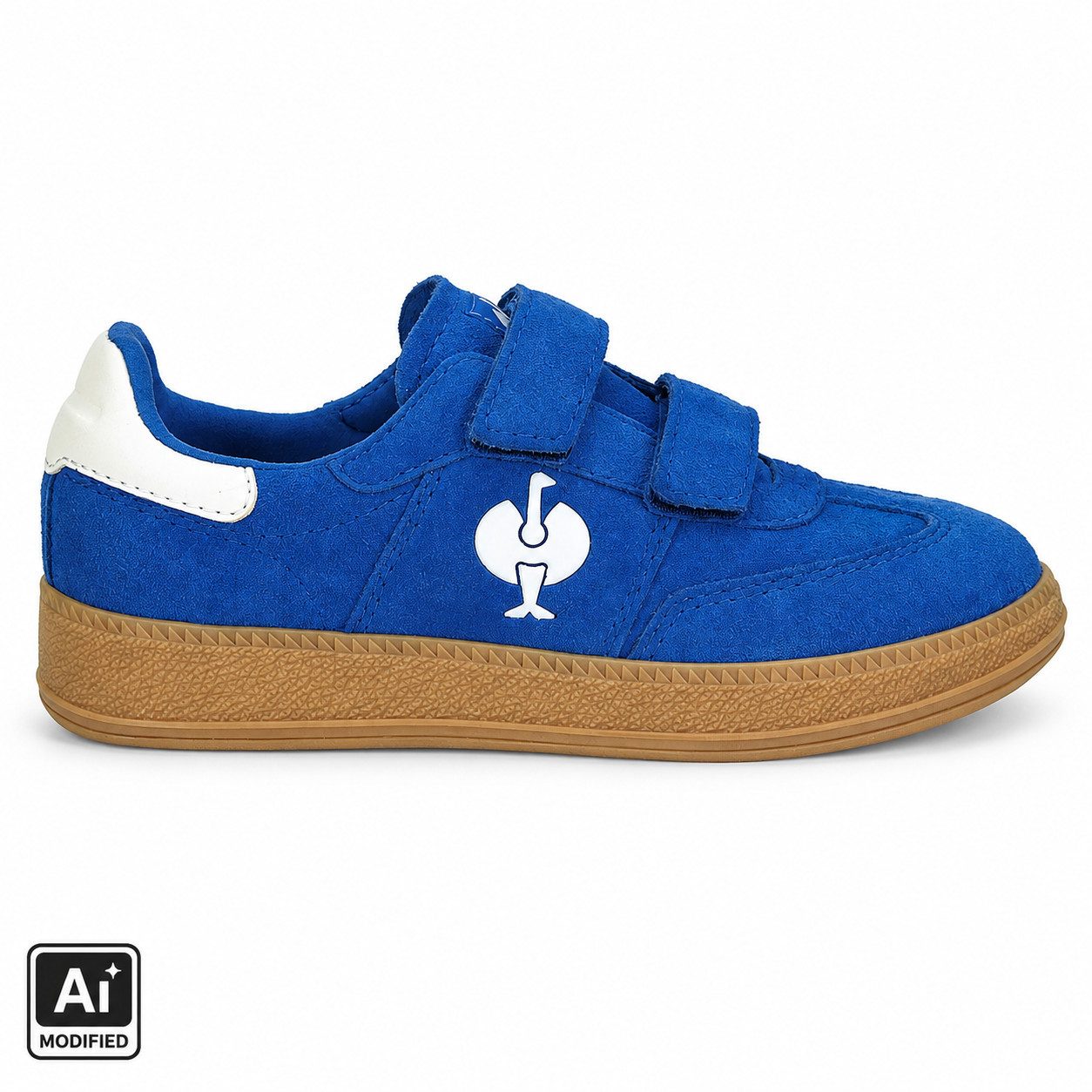 Engelbert Strauss Strauss Low Kinderschuhe Sneaker aus Veloursleder mit Klettverschluss Plateausneaker echtes Veloursleder
