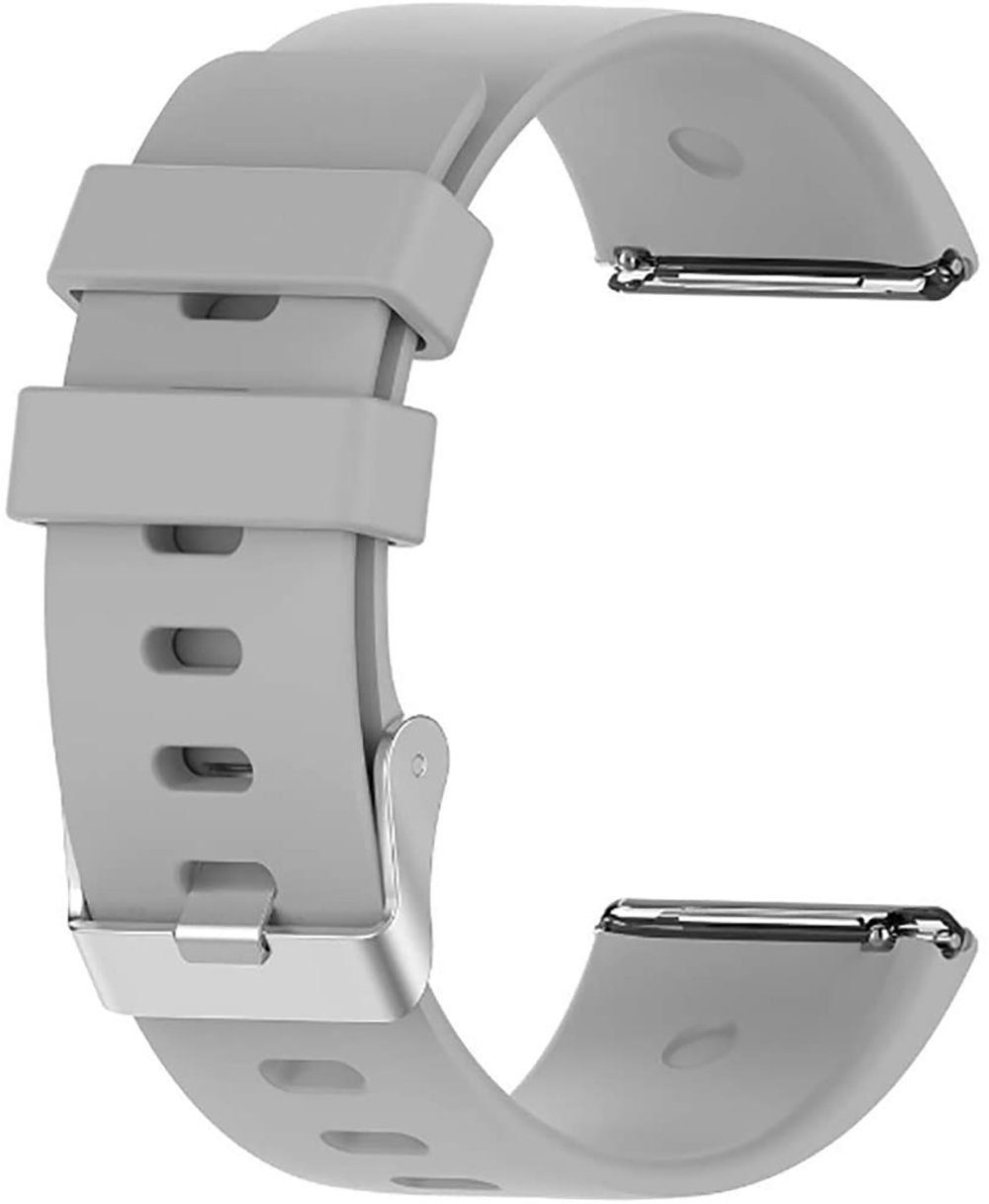 Uhrenarmband,Watchband,Armband,Uhrenarmbänder, Versa/2/Lite, Grau Schwarz mm, Für Smartwatch-Armband Silikon, Versa-Armband, 22 Diida Fitbit Fitbit