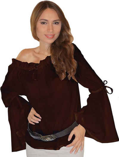 Maylynn Kostüm Mittelalter Bluse Magd Bäuerin Piratenbluse - Elena - 100% Baumwolle