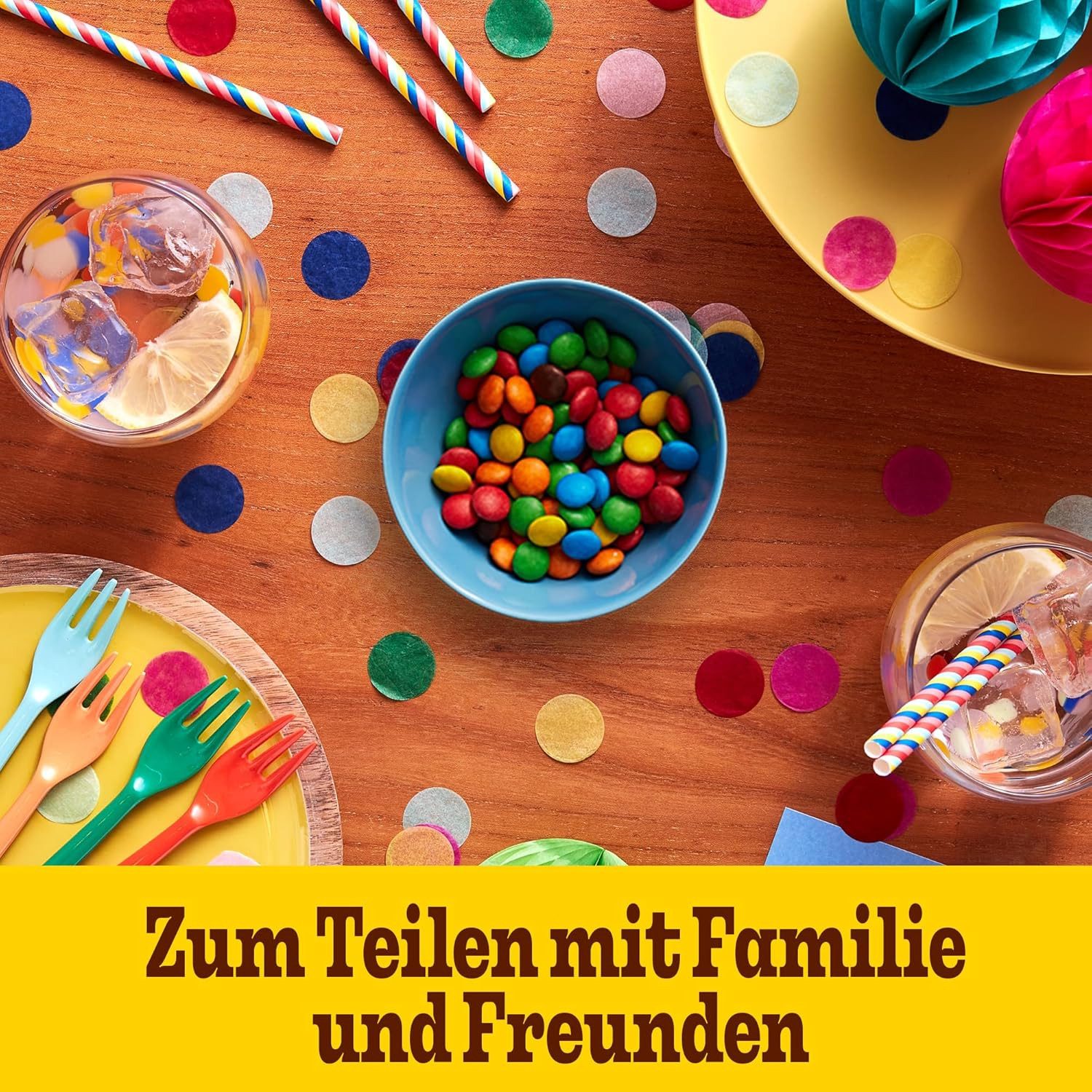 M&M's Süßigkeit M&M'S Chocolate 150g + Minis 135g + Peanut 150g + Tasse