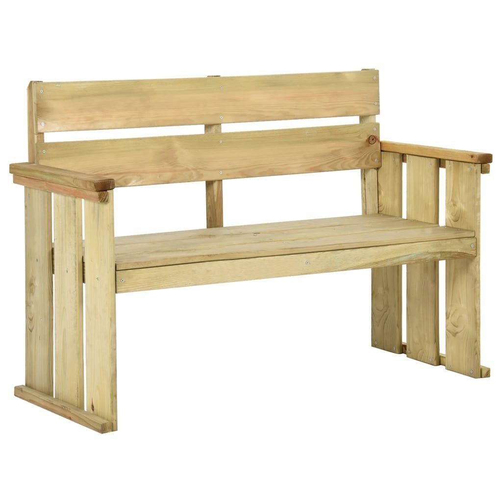 vidaXL Gartenbank Gartenbank 121 cm Kiefernholz Imprägniert (1-St)