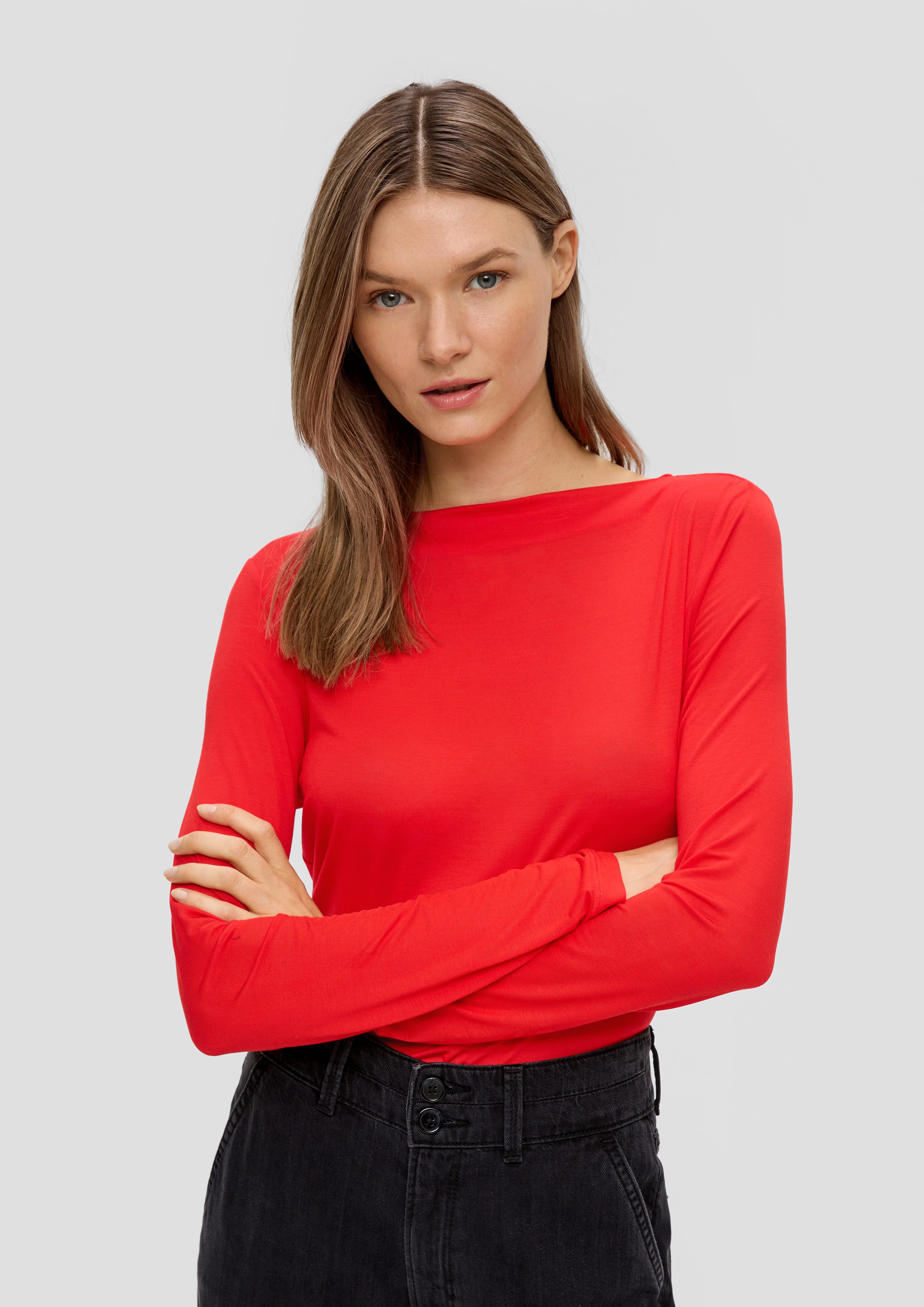 Langarmshirt Leicht durscheinendes Longsleeve