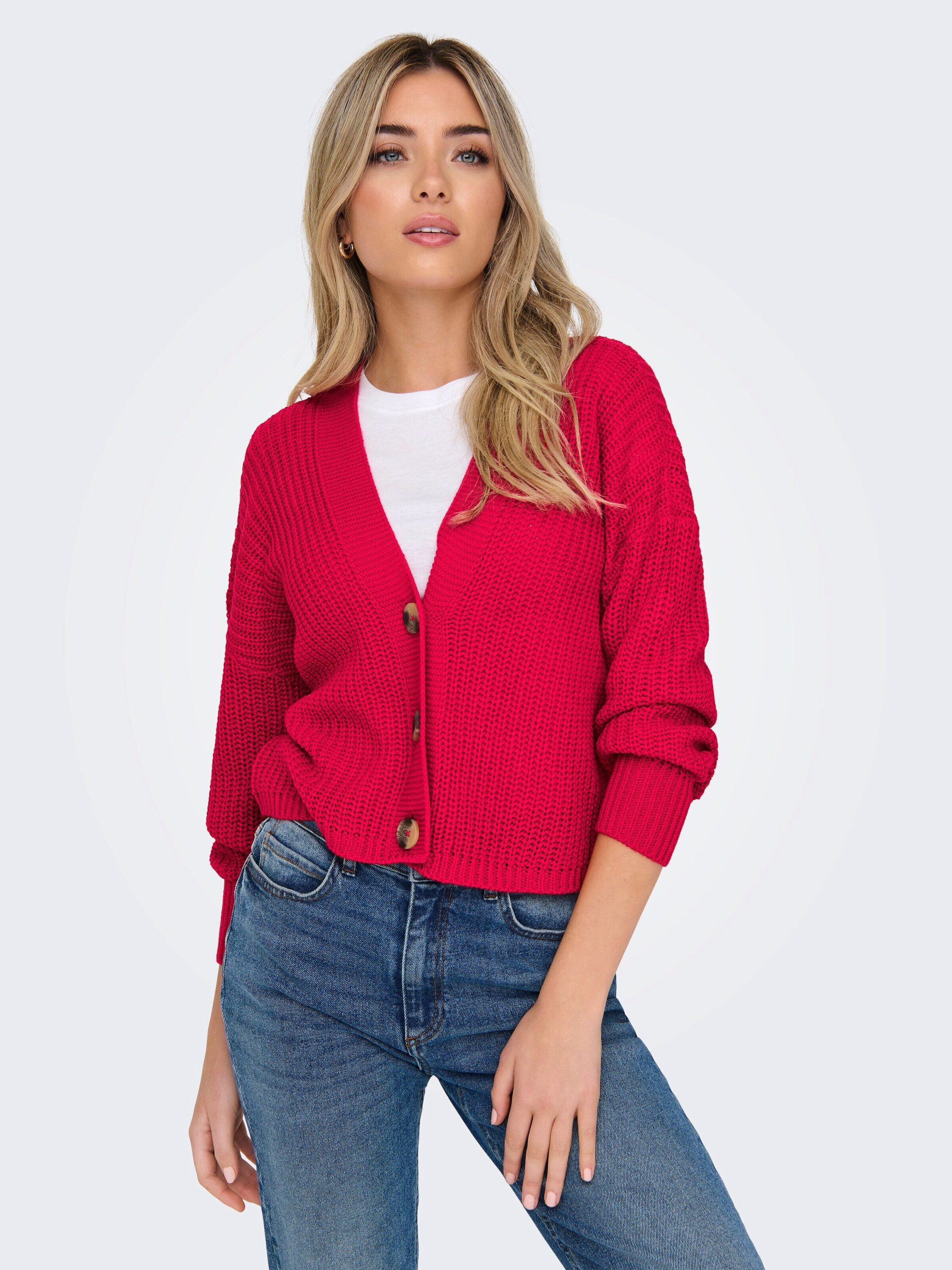 ONLY Strickjacke ONLCarol (1-tlg) Plain/ohne Details