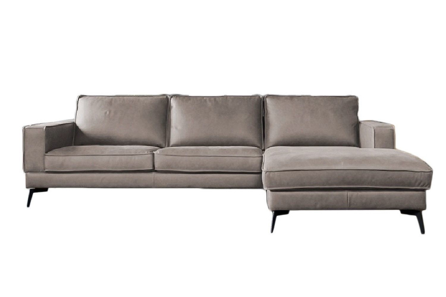 KAWOLA Ecksofa BLOOM, Couch L-Form rechts oder links Leder verschiedene Farben 276x177 cm