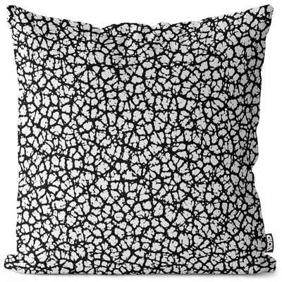 Kissenbezug, VOID (1 Stück), Sofa-Kissen Muster Grafik Punkte Tarnung Natur abstrakt Kunst Relief Stein Rau