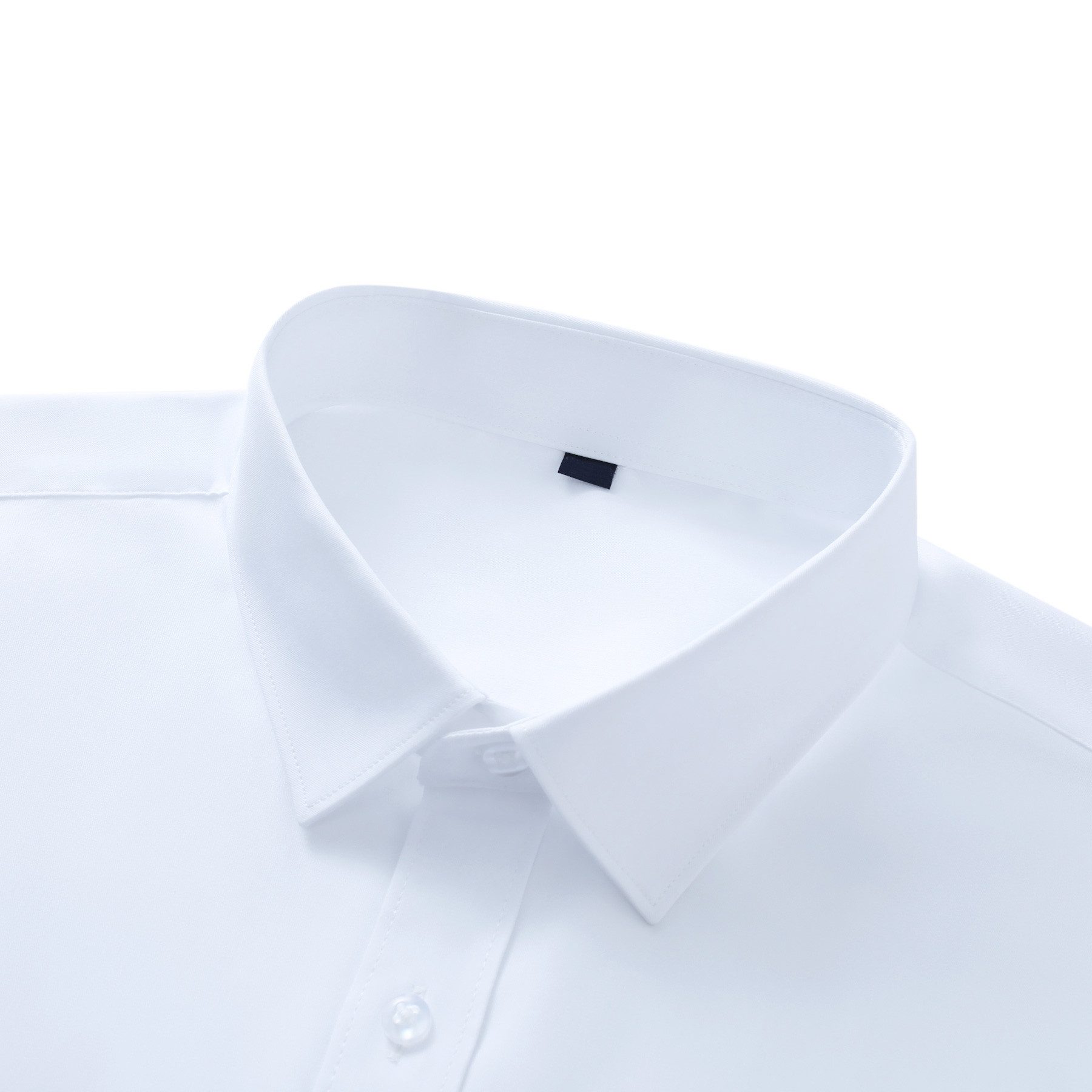 Allthemen Businesshemd aus Bambusfaser Slim Fit Herrenhemd elastisches Langarmhemd