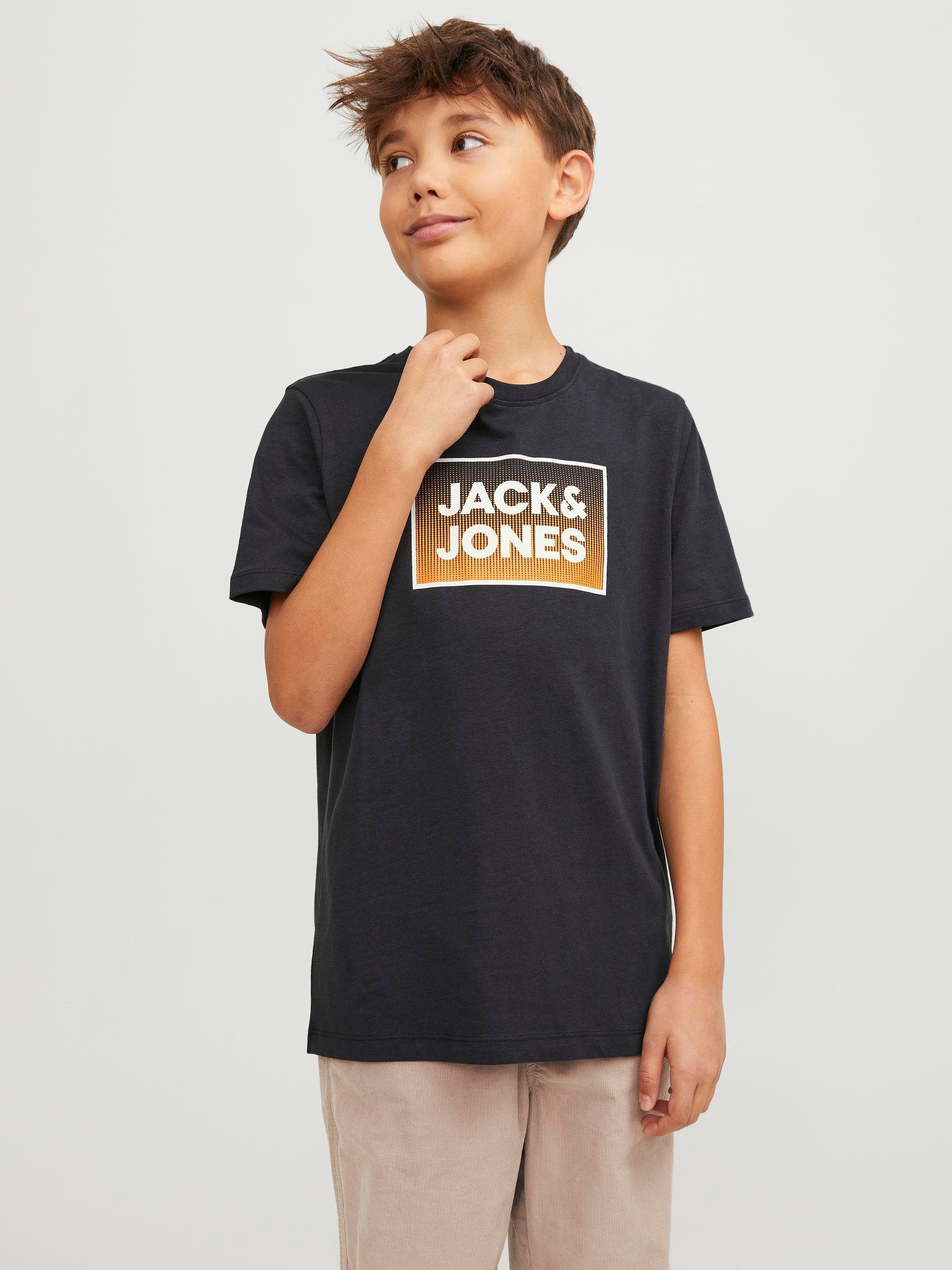 Jack & Jones Junior Kurzarmshirt JJSTEEL TEE SS JNR dark navy | T-Shirts