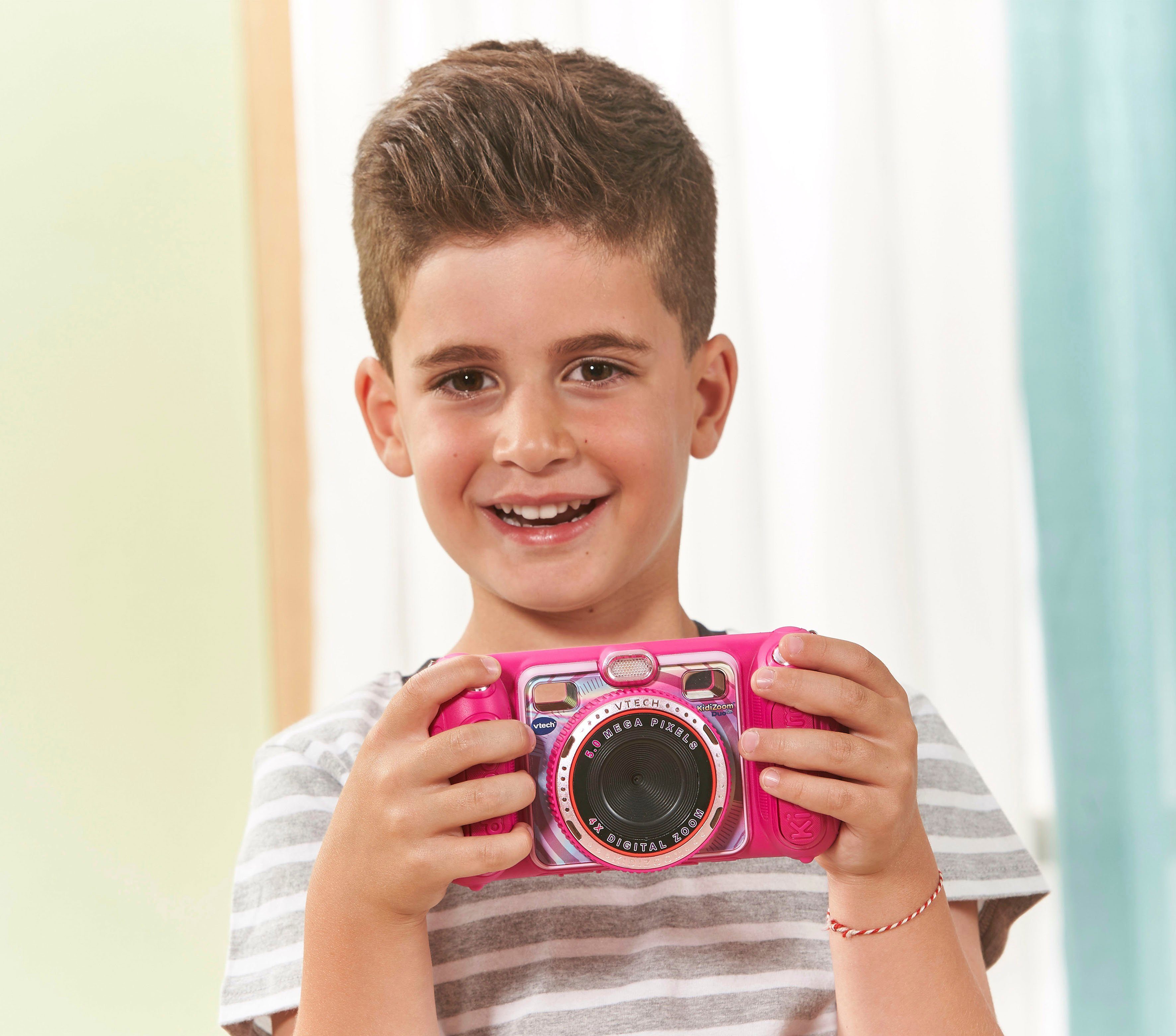 Vtech® KidiZoom Pro, (inklusive Kinderkamera Duo pink Tragetasche)