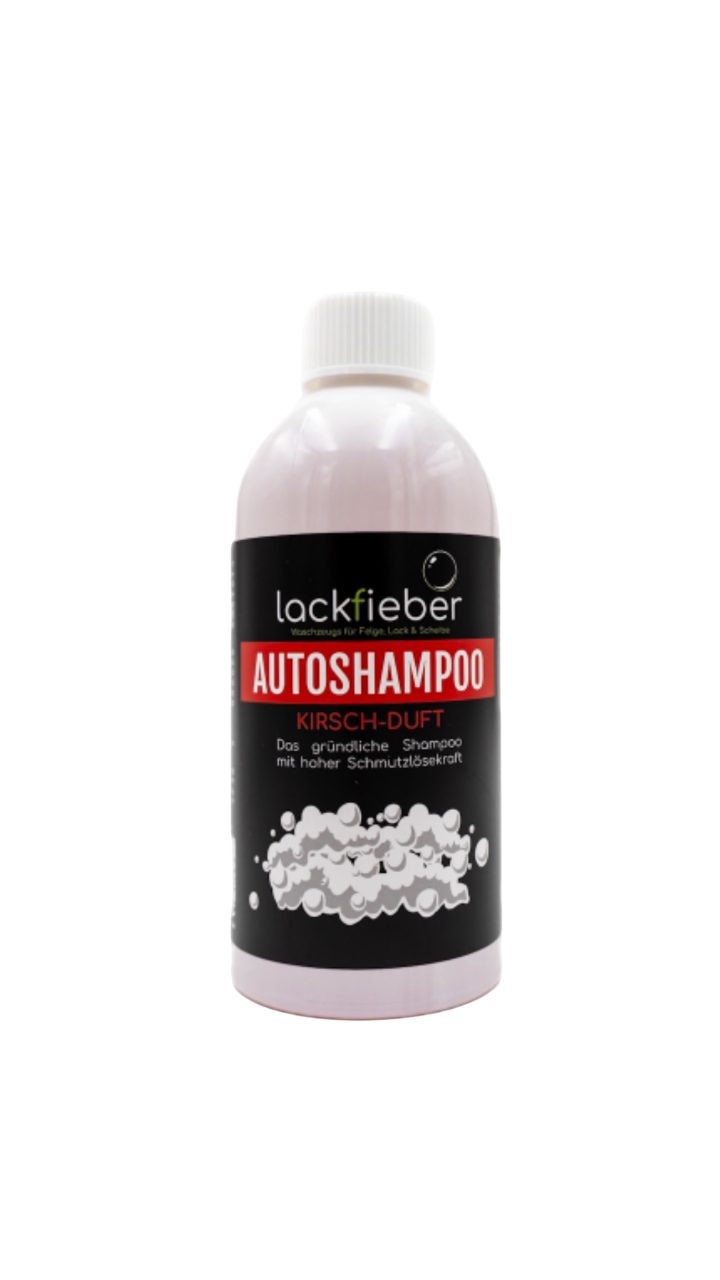 lackfieber Autoshampoo mit Kirsch-Duft ohne Wachs Autoshampoo (1x 500 ml für die effiziente Reinigung)
