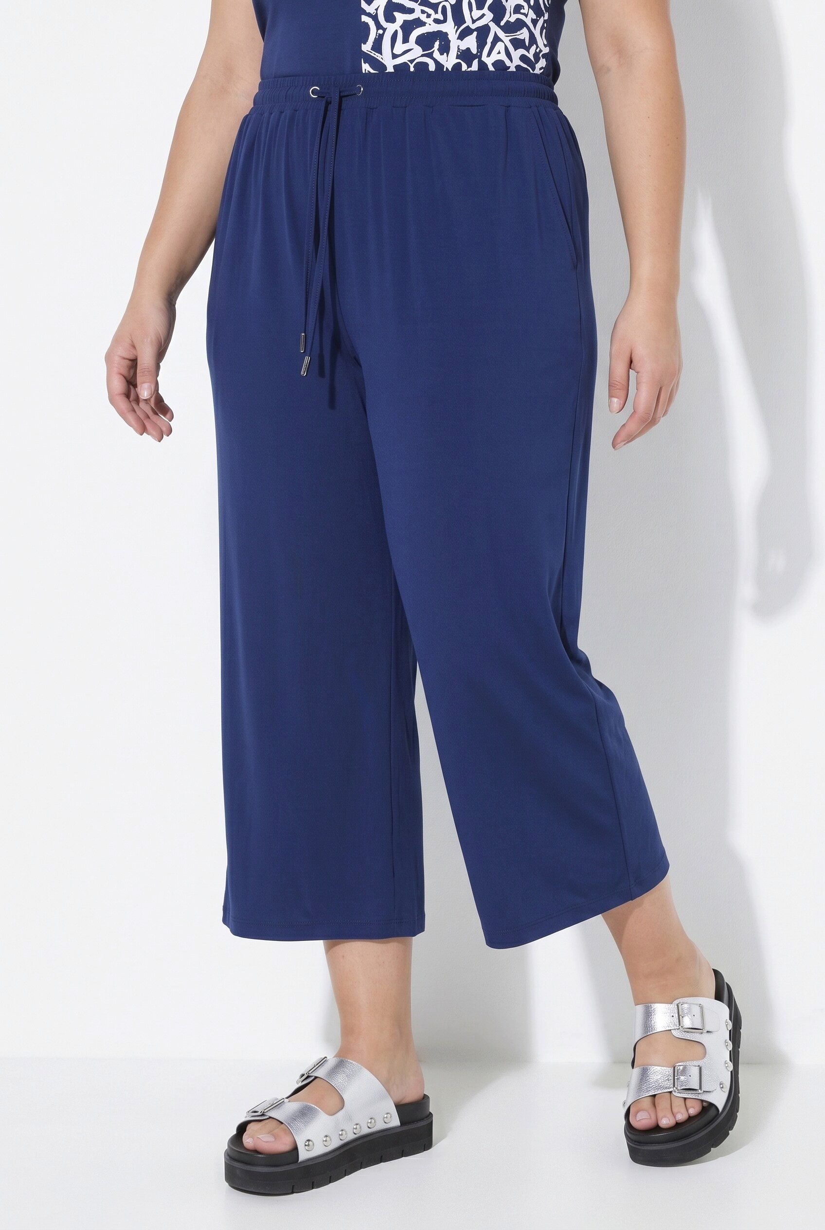 Angel of Style Culotte Culotte gerades Bein Elastikbund