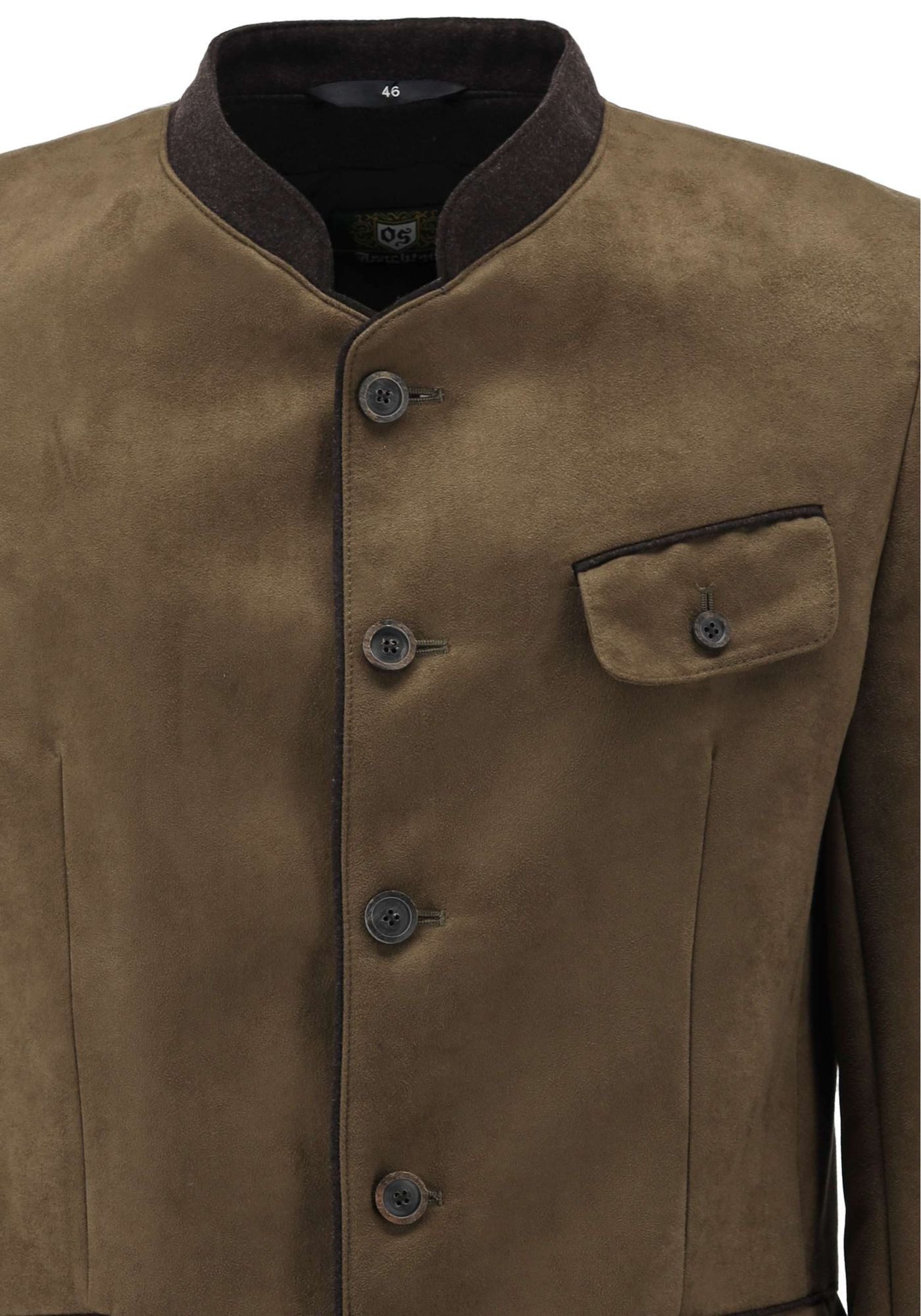OS Trachten Trachtenjanker Julki Slim Fit, 1/1-Arm, Stehkragen