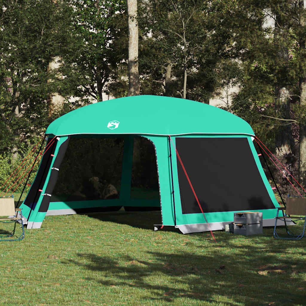 vidaXL Faltzelt Poolzelt mit abnehmbarem Überzelt Netzwänden Meergrün 618x532cm, (1 tlg)