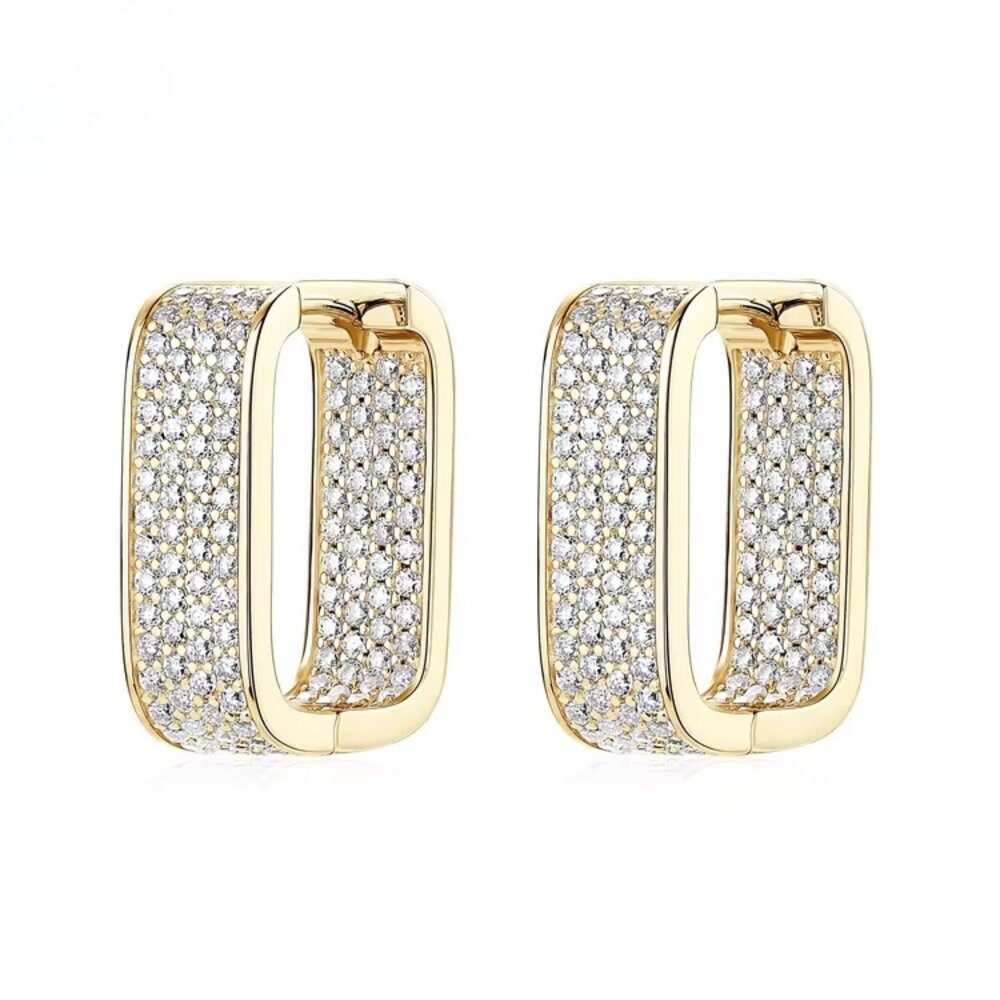 ROUGEMONT Paar Creolen Damen Glamour Moissanit Creolen Ohrringe 925 Sterlin günstig online kaufen