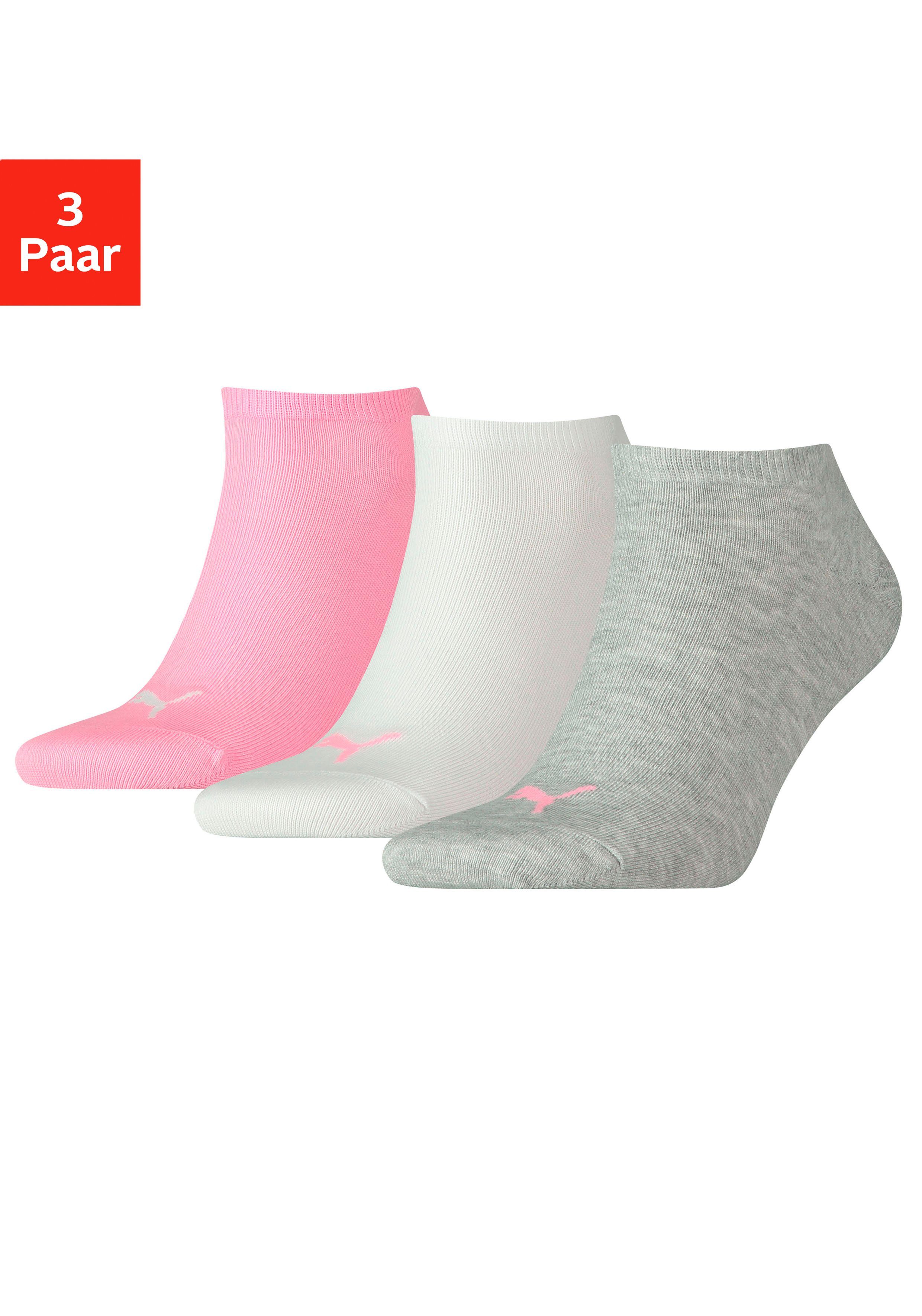 PUMA Sneakersocken (3-Paar) mit eingestricktem Markenlogo günstig online kaufen