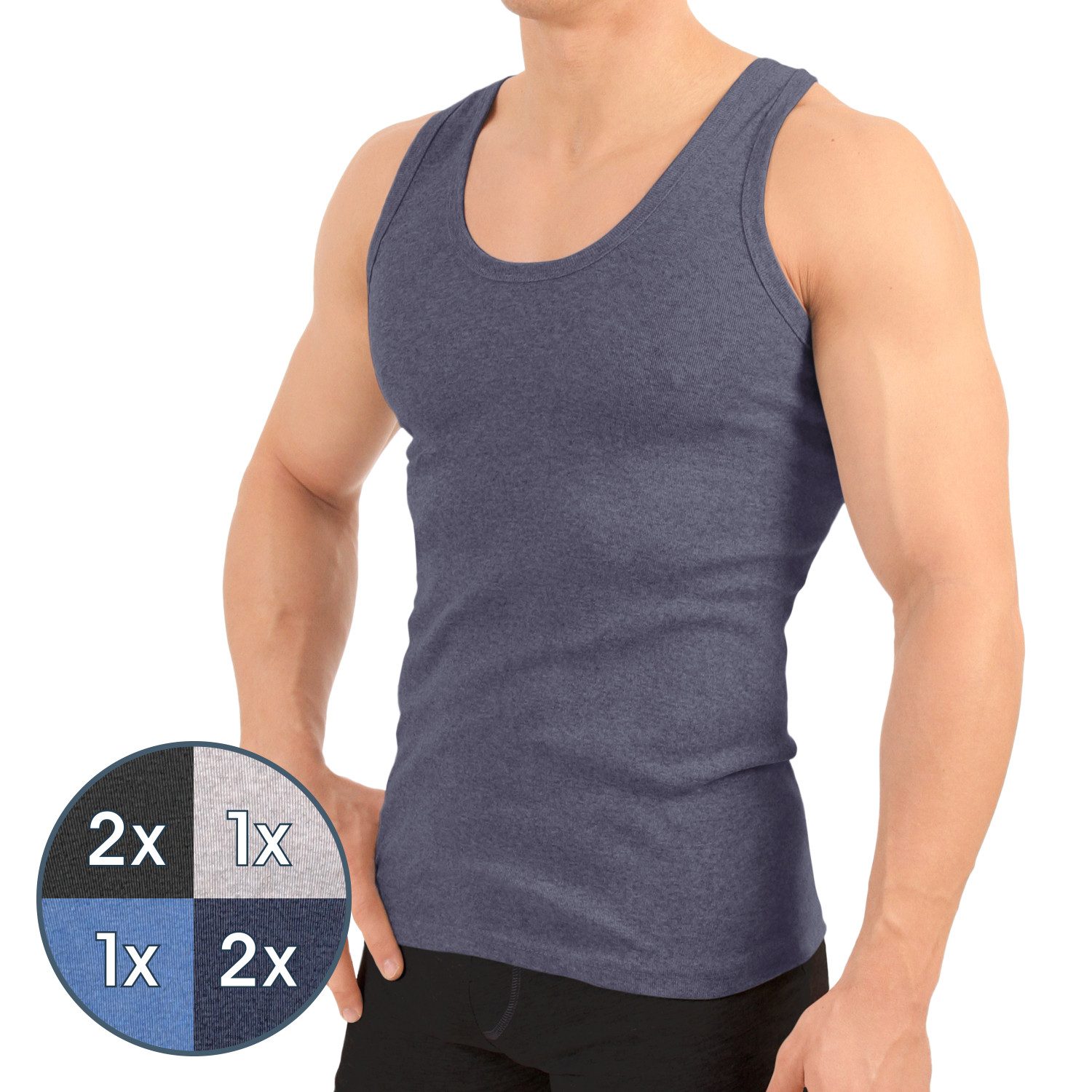 MT Achselhemd Herren Baumwoll Unterhemd Classic günstig online kaufen