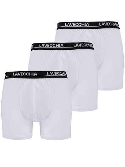 Lavecchia Boxershorts Übergrößen Herren Retroshorts FL-1020 (Packung, 3-St) mit Logoschriftzug am Bund