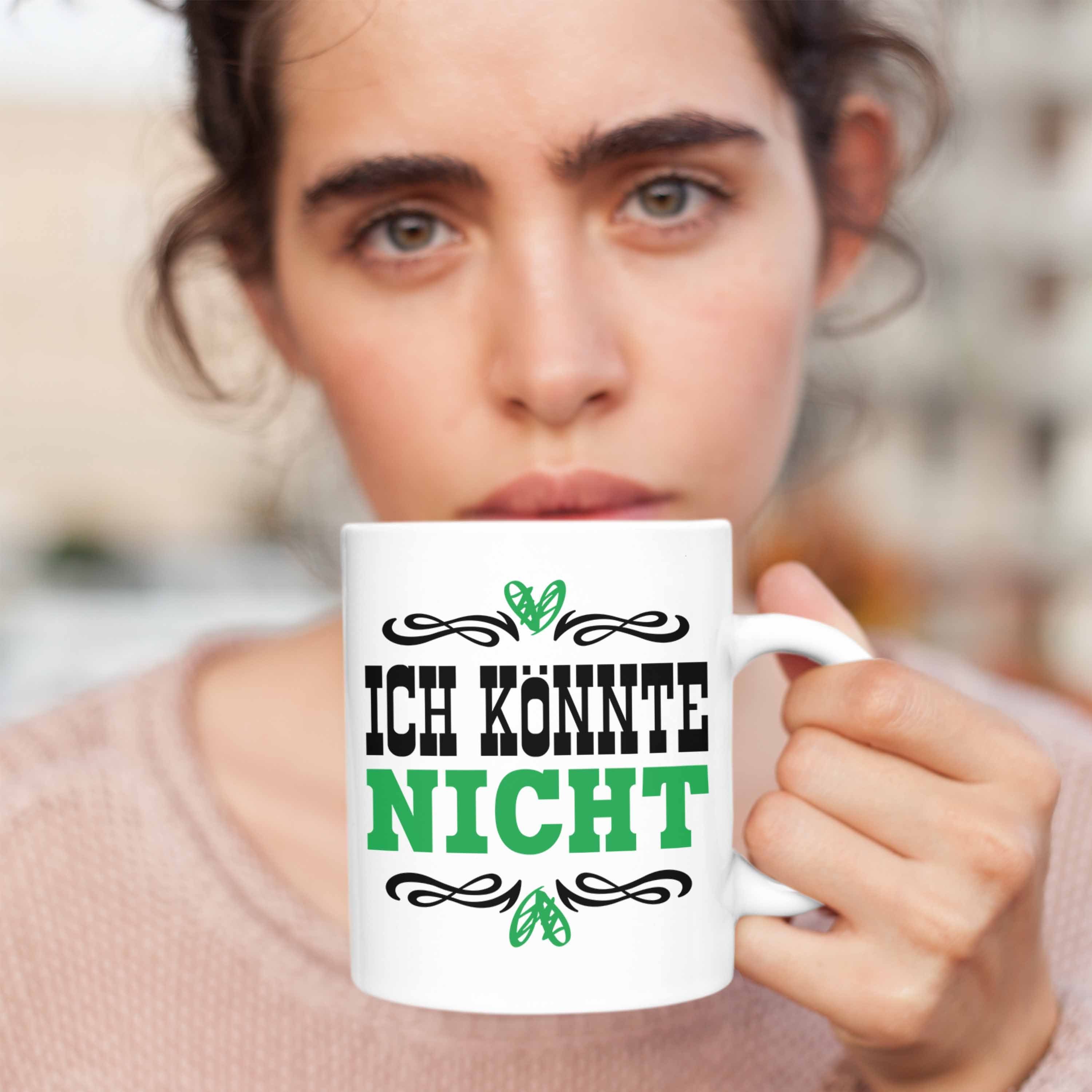 Trendation Tasse Trendation - Ich Becher Hasse Jeden Nicht Ich Tasse Könnte Kaffeetasse Weiss