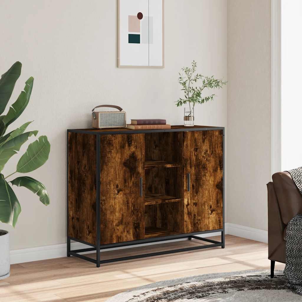 vidaXL Sideboard Sideboard Räuchereiche 92x35x76 cm günstig online kaufen