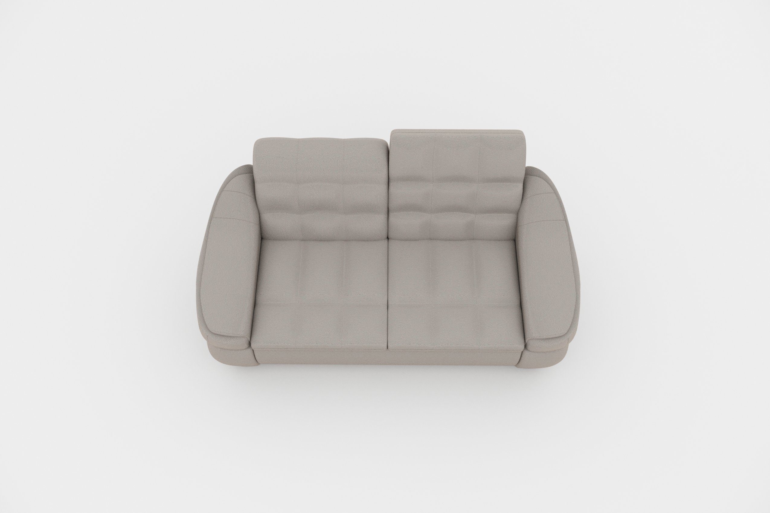 Stylefy 3-Sitzer Alisa, Sitzkomfort 2-Sitzer, Sofa, mit stellbar, im Raum Armlehnen und frei mit Steppung, Rückenlehne