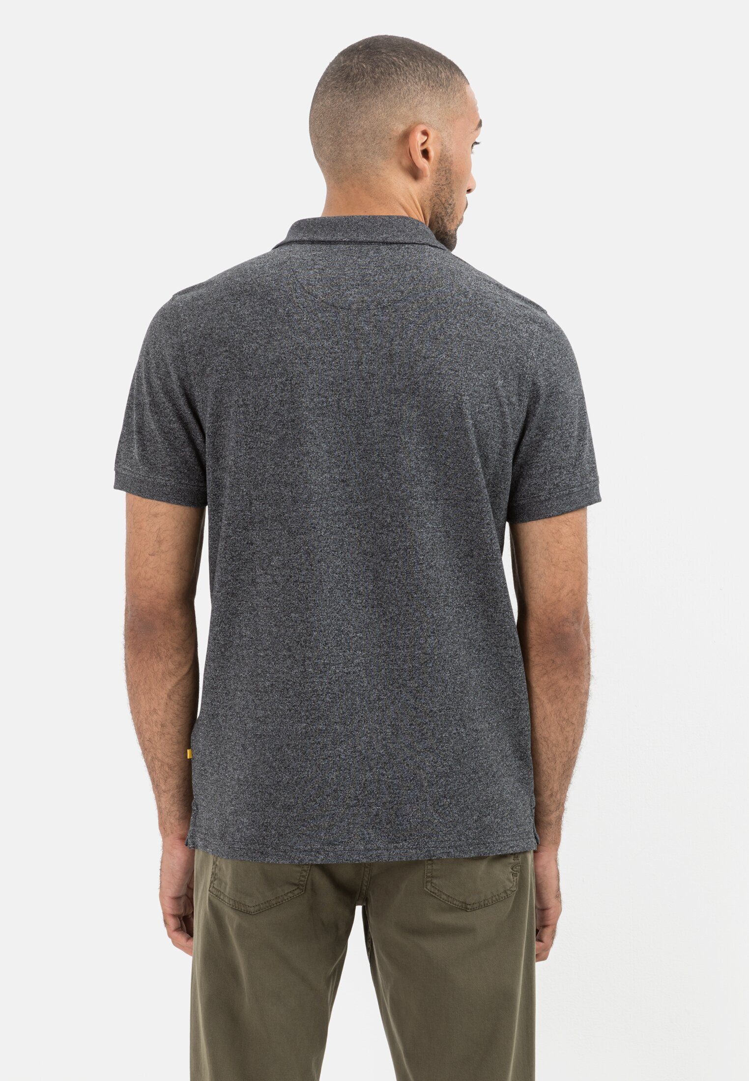camel active Poloshirt aus nachhaltigem Baumwollmix günstig online kaufen