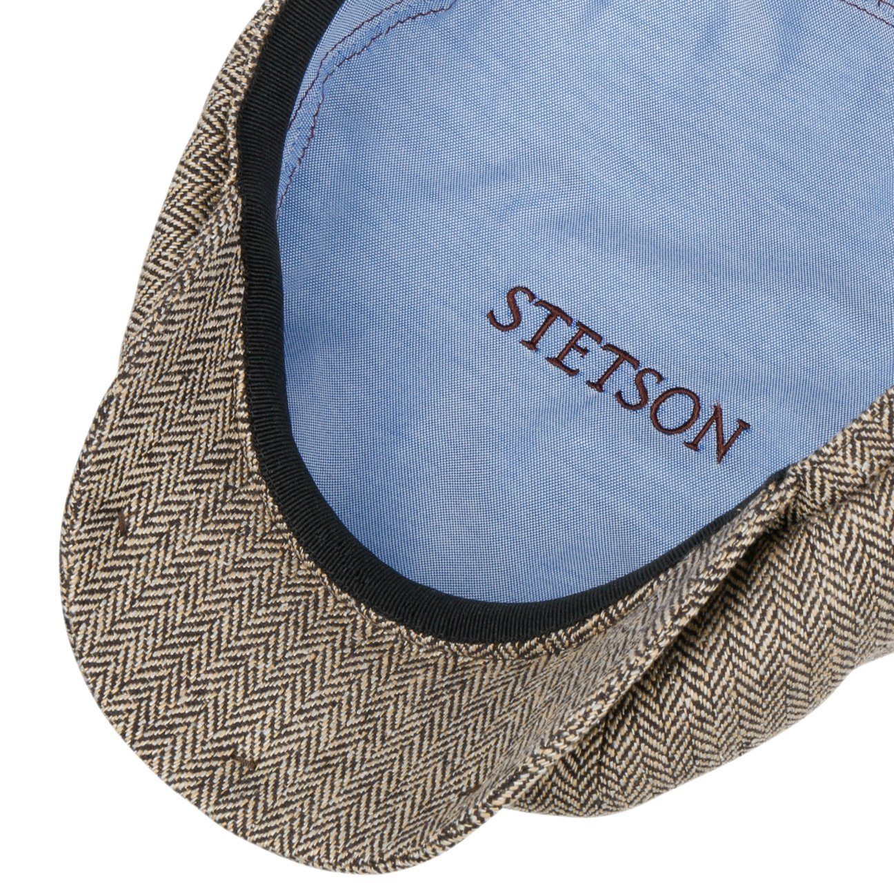 Stetson Flat Cap (1-St) Schiebermütze mit Schirm, Made in the EU