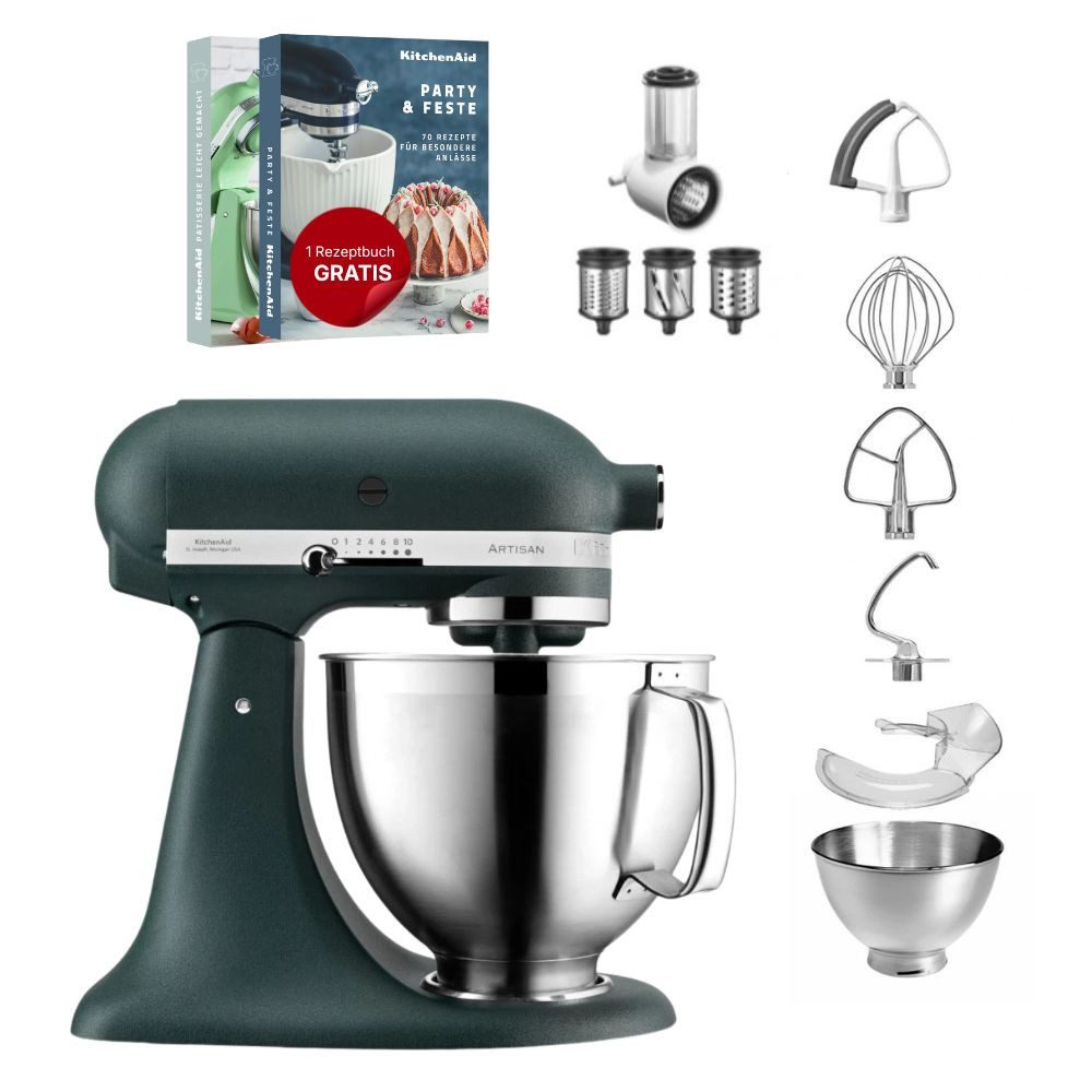 KitchenAid Küchenmaschine KitchenAid 4,8 L 5KSM185 Artisan Küchenmaschine Beginnerset