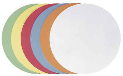 Fensterfolie FRANKEN Moderationskarte, Kreis, Durchm.: 195 mm, sortiert, FRANKEN
