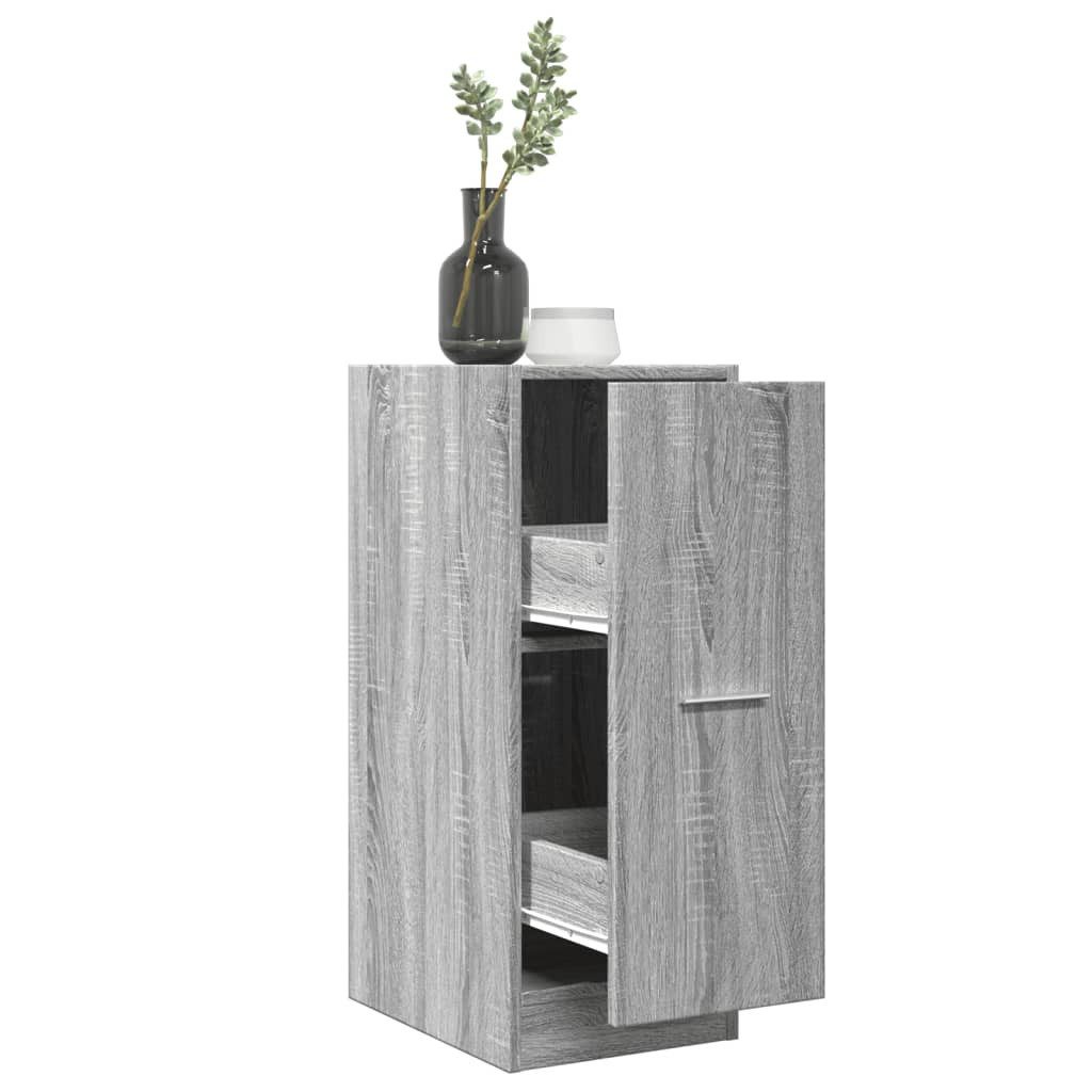 vidaXL Apothekerschrank 30 x 41 x 775 cm Apothekerschrank Grau Sonoma 30x41x77,5 cm Spanplatte