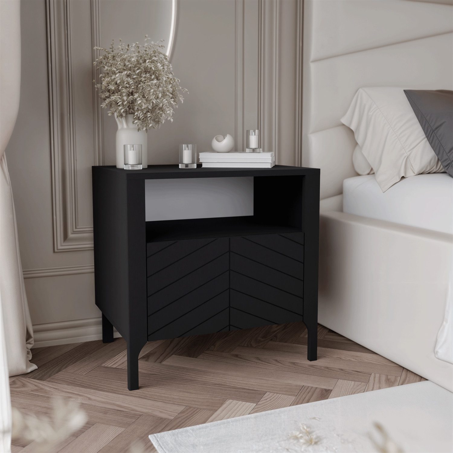 Lookway Nachttisch LUMI (1x Nachttisch), Breite: 54 cm