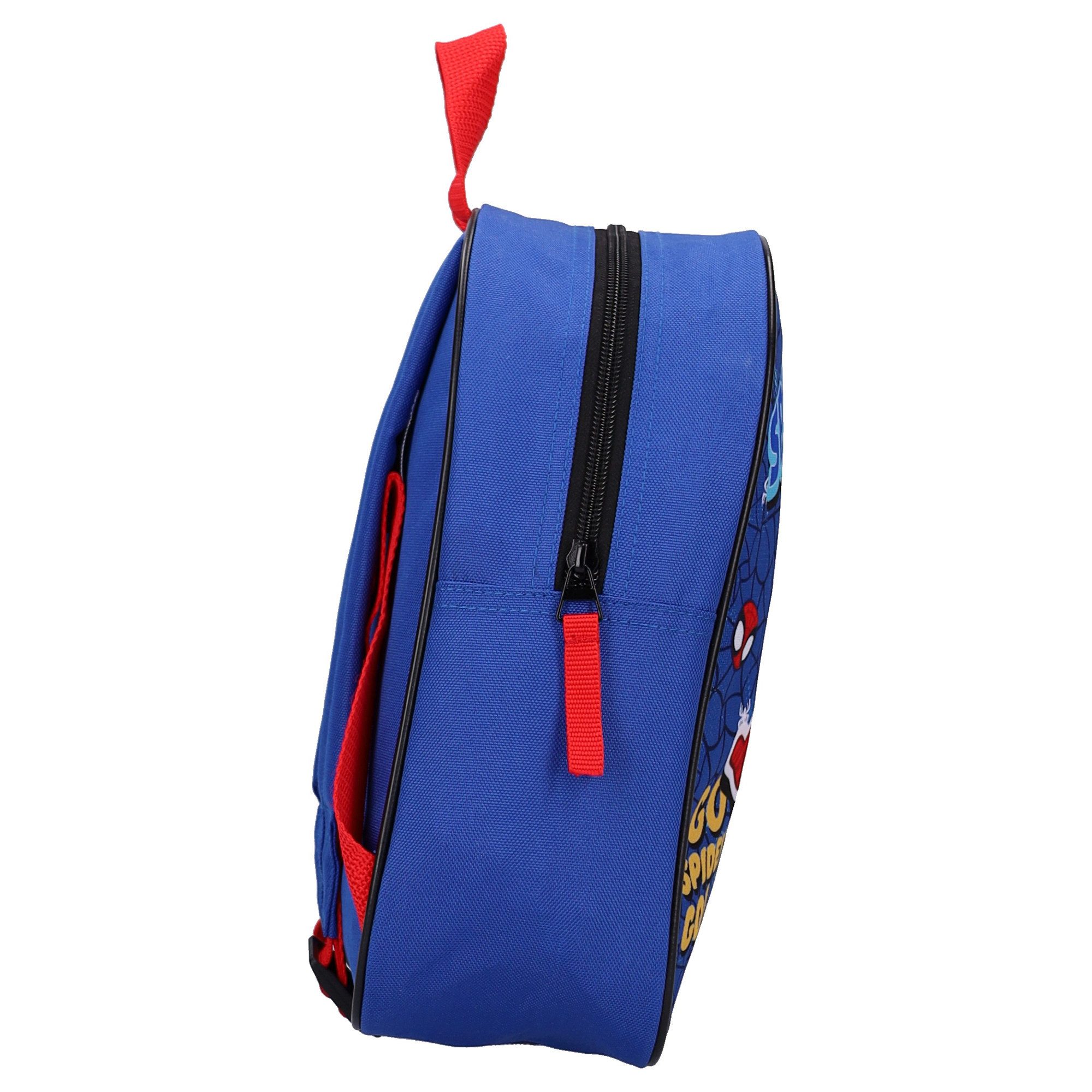 Spiderman Kinderrucksack Schulrucksack Horizon Hero blau mit Spinnennetz Design