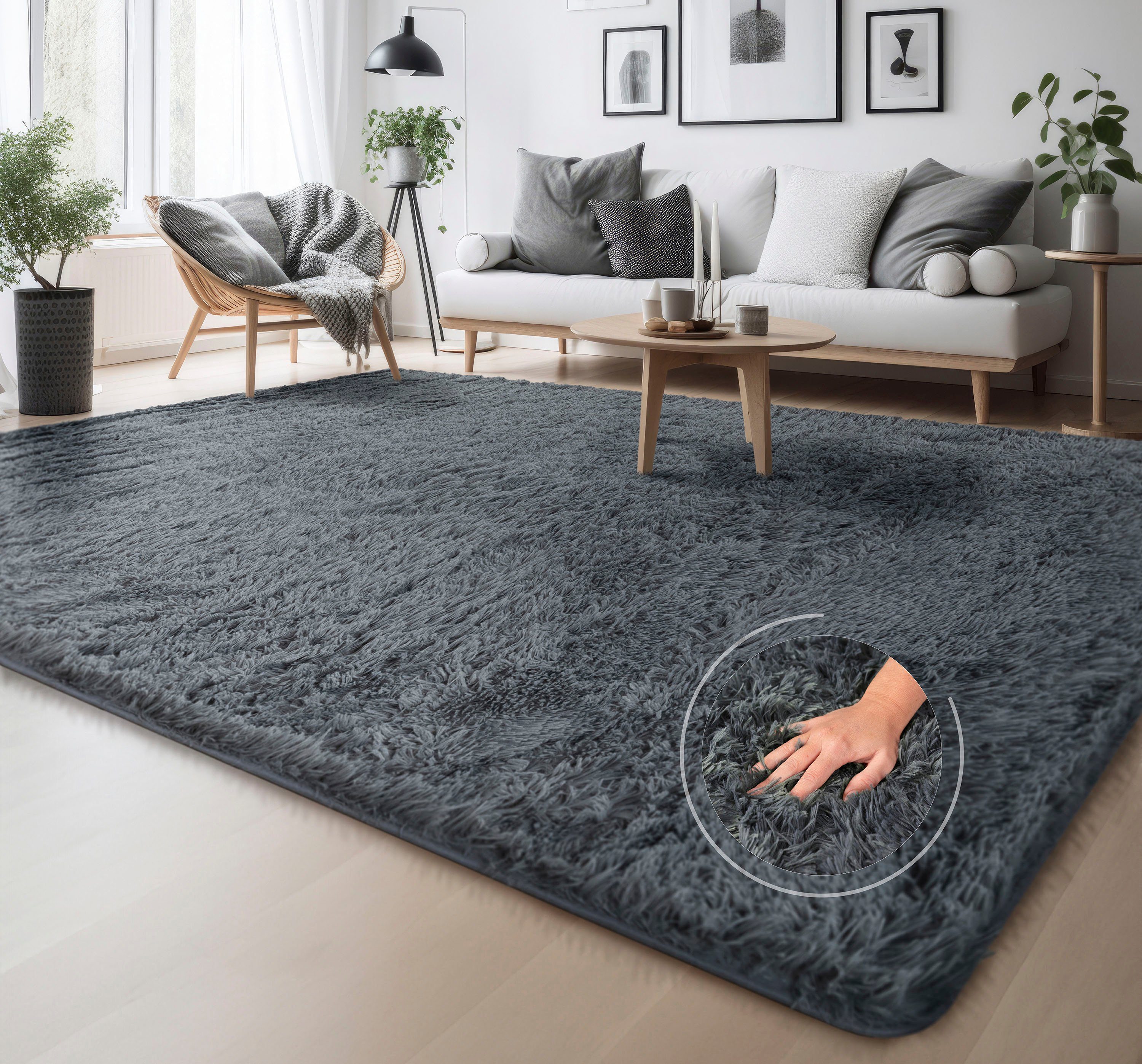 Hochflor-Teppich Serville