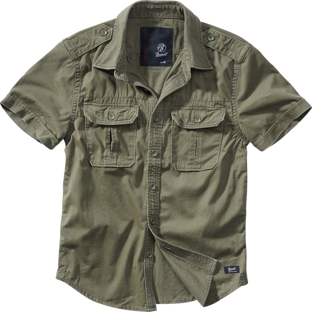 Brandit Outdoorhemd Brandit Vintage Hemd Kurzarm