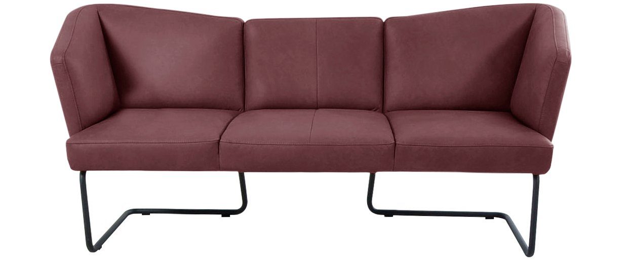 K+W Komfort & Wohnen Polsterbank Mikkado Tube, in abgerundeter Form, Rundrohrkufe lang, in 2 Breiten 192 oder 242 cm