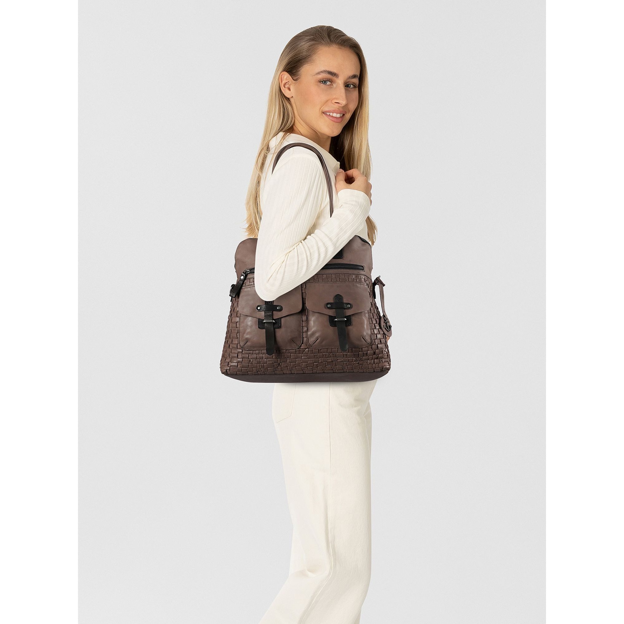 HARBOUR 2nd Schultertasche Urban Poets, Leder