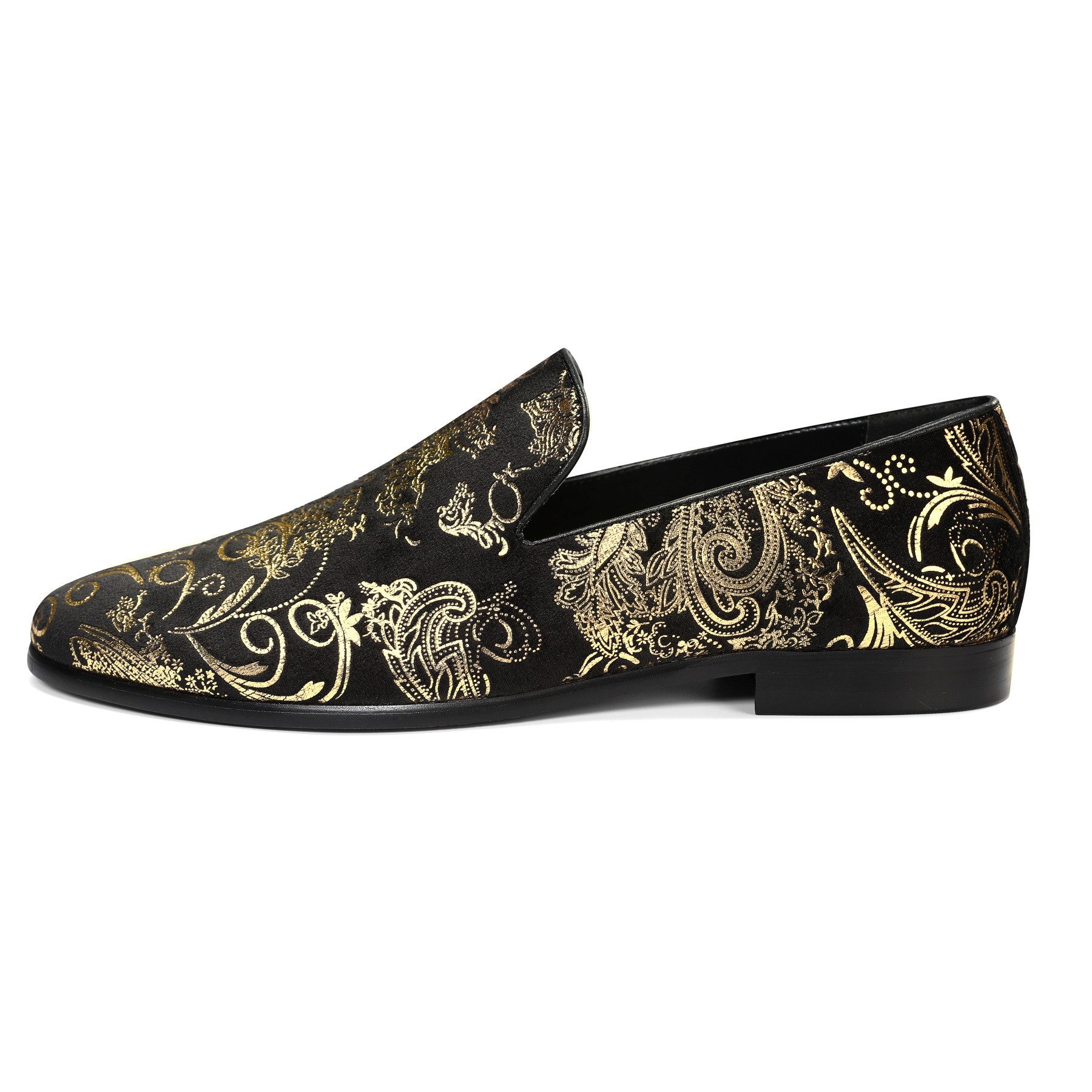 Allthemen Loafer Herren Slipper Pennyloafer mit elegantem Jacquard