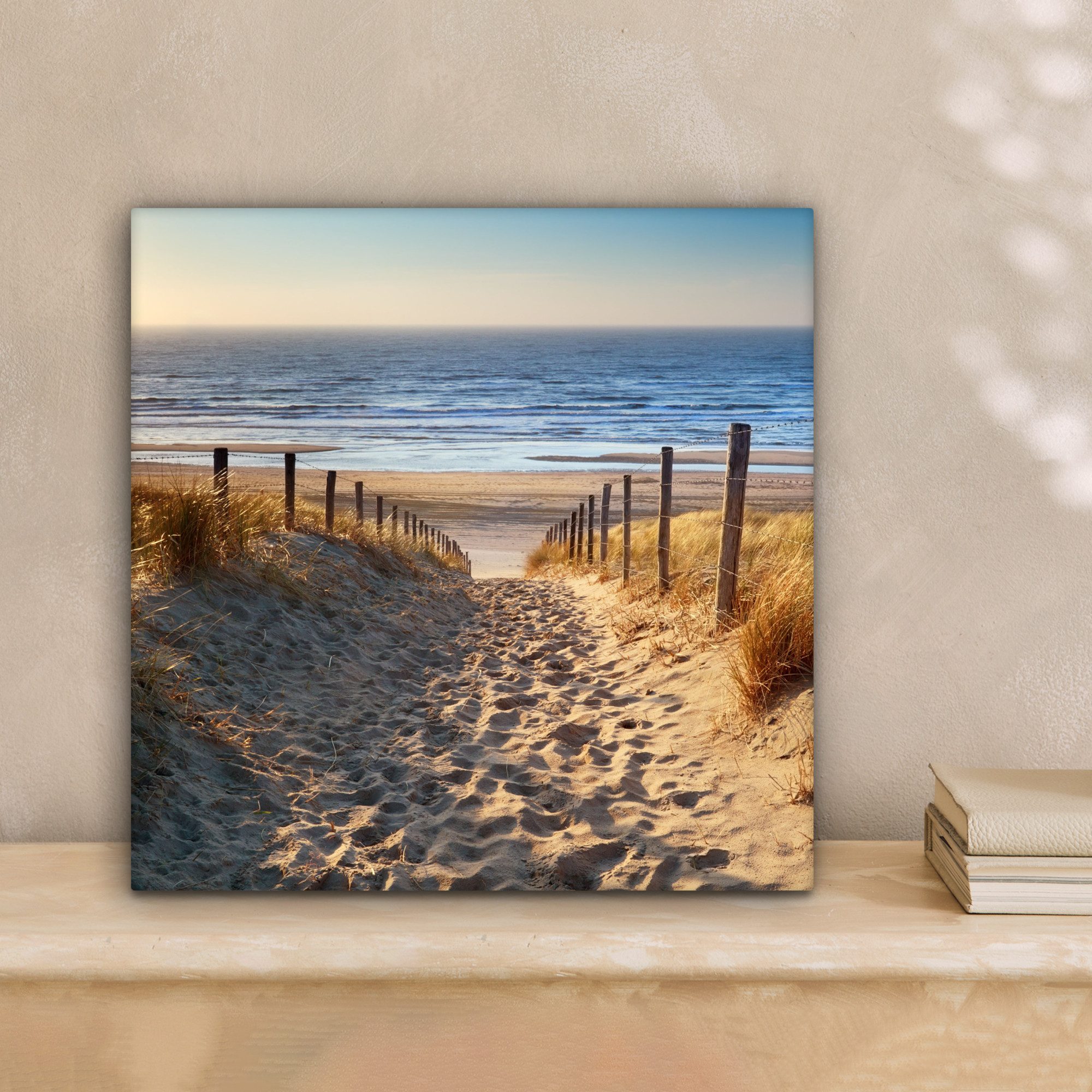 OneMillionCanvasses® Leinwandbild Strand - Meer - Niederlande - Dünen - Son günstig online kaufen