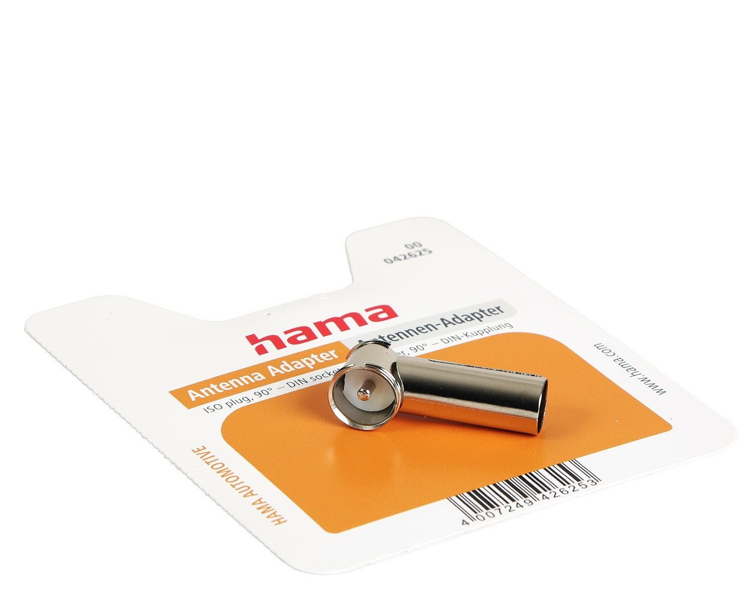 Hama Antennen-Adapter DIN Kupplung auf ISO-Stecker Auto-Adapter ISO zu DIN, Auto-Radio Antenne ISO Antennen-Anschluss 50 Ohm DIN Buchse 150 Ohm