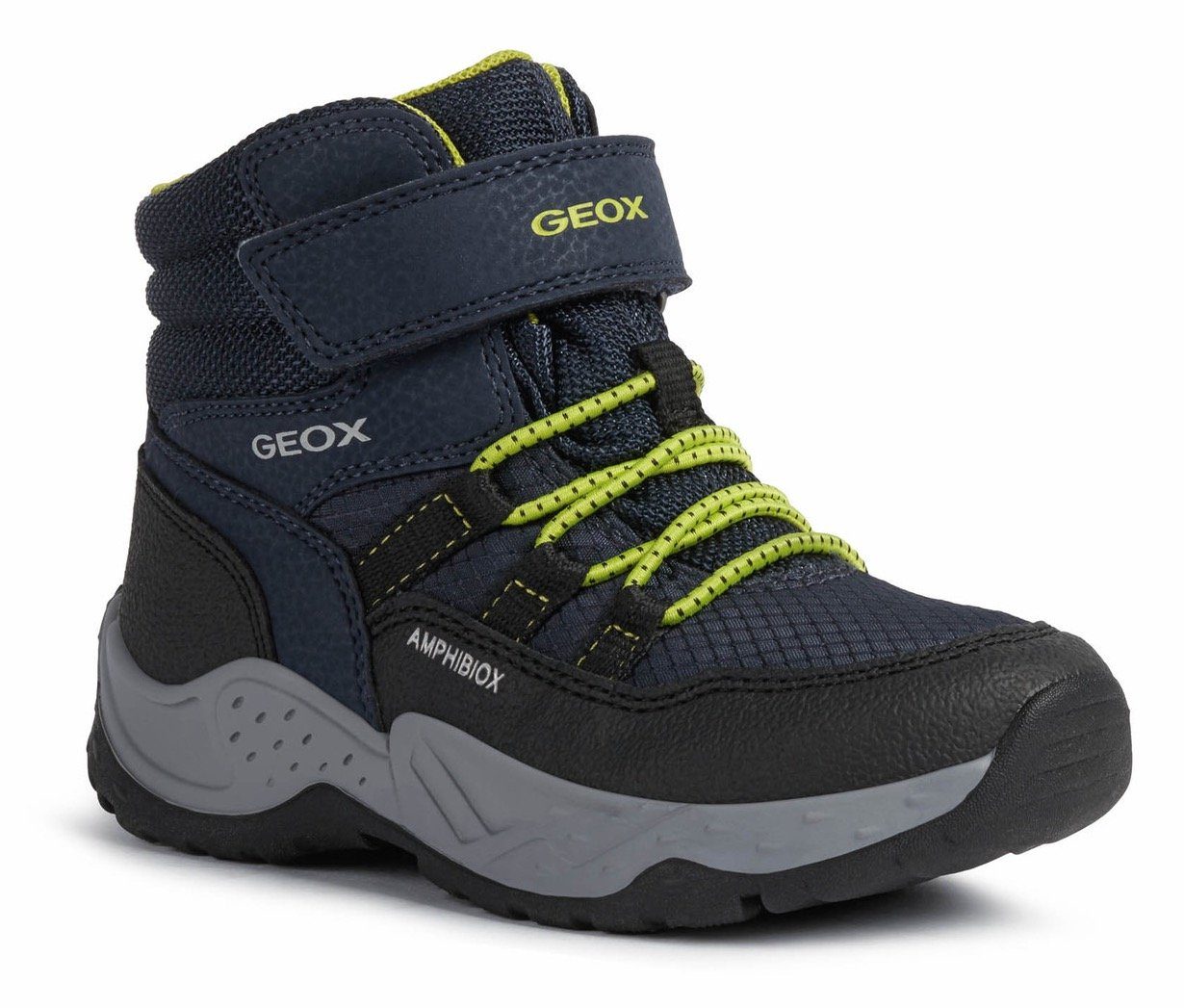 Geox J SENTIERO BOY B ABX Schnürboots mit Warmfutter und Amphibiox-Ausstattung | Schnürboots