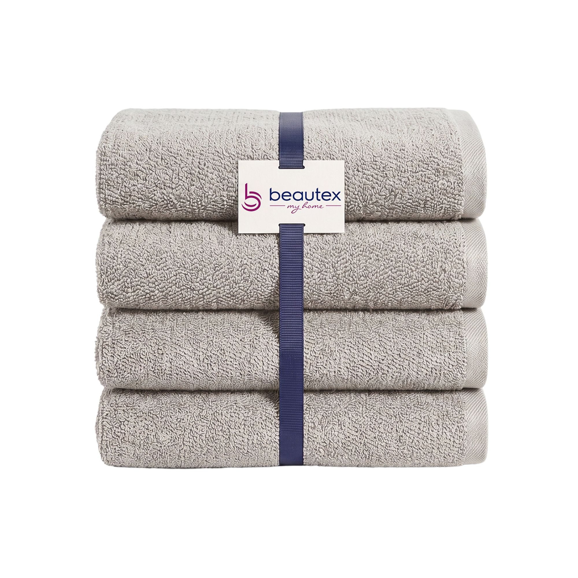 Beautex Handtuch Set, Premium Frottier Sets, 100% Baumwolle 550g/m², Multischlaufen-Optik, Frottier, saugstark, weich, flusenfrei, schnelltrocknend, schadstoffgeprüft