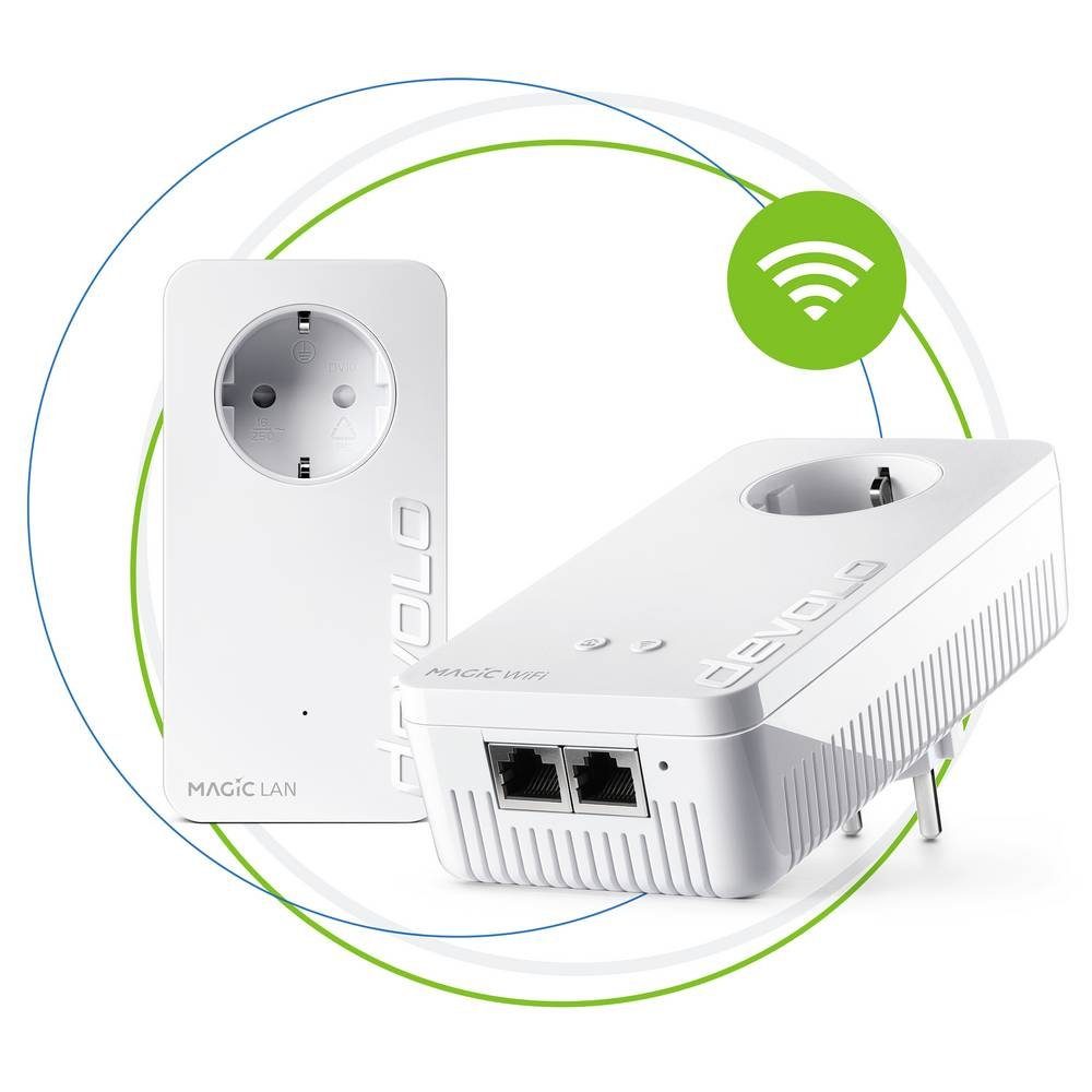 DEVOLO Magic 2 Wifi next Starter Kit EU Reichweitenverstärker, Das  schnellste Internet: Über die Stromleitung – an jede Steckdose!