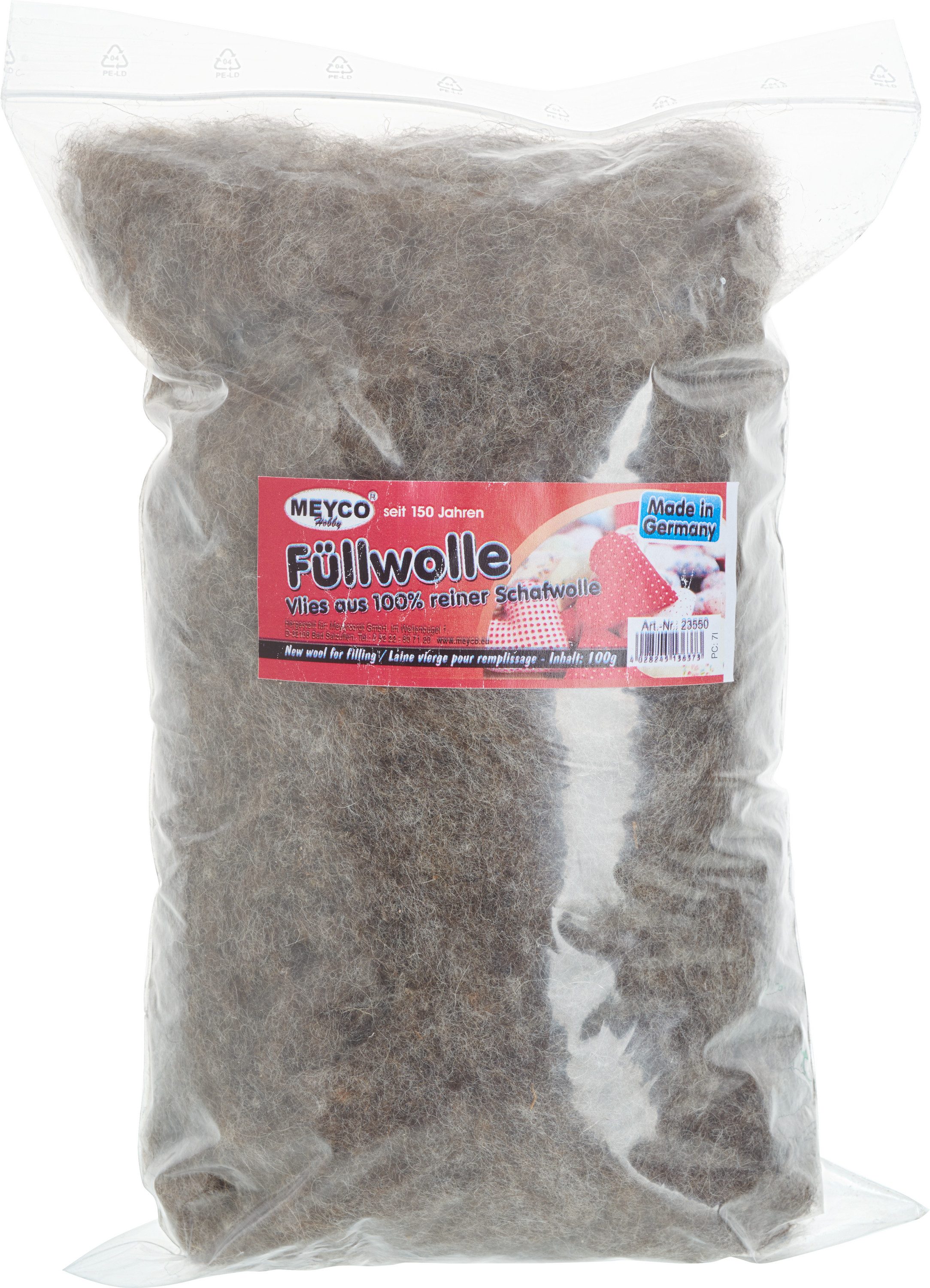 MEYCO Hobby Kuscheltier 100%, reine Schafwolle, 100 g