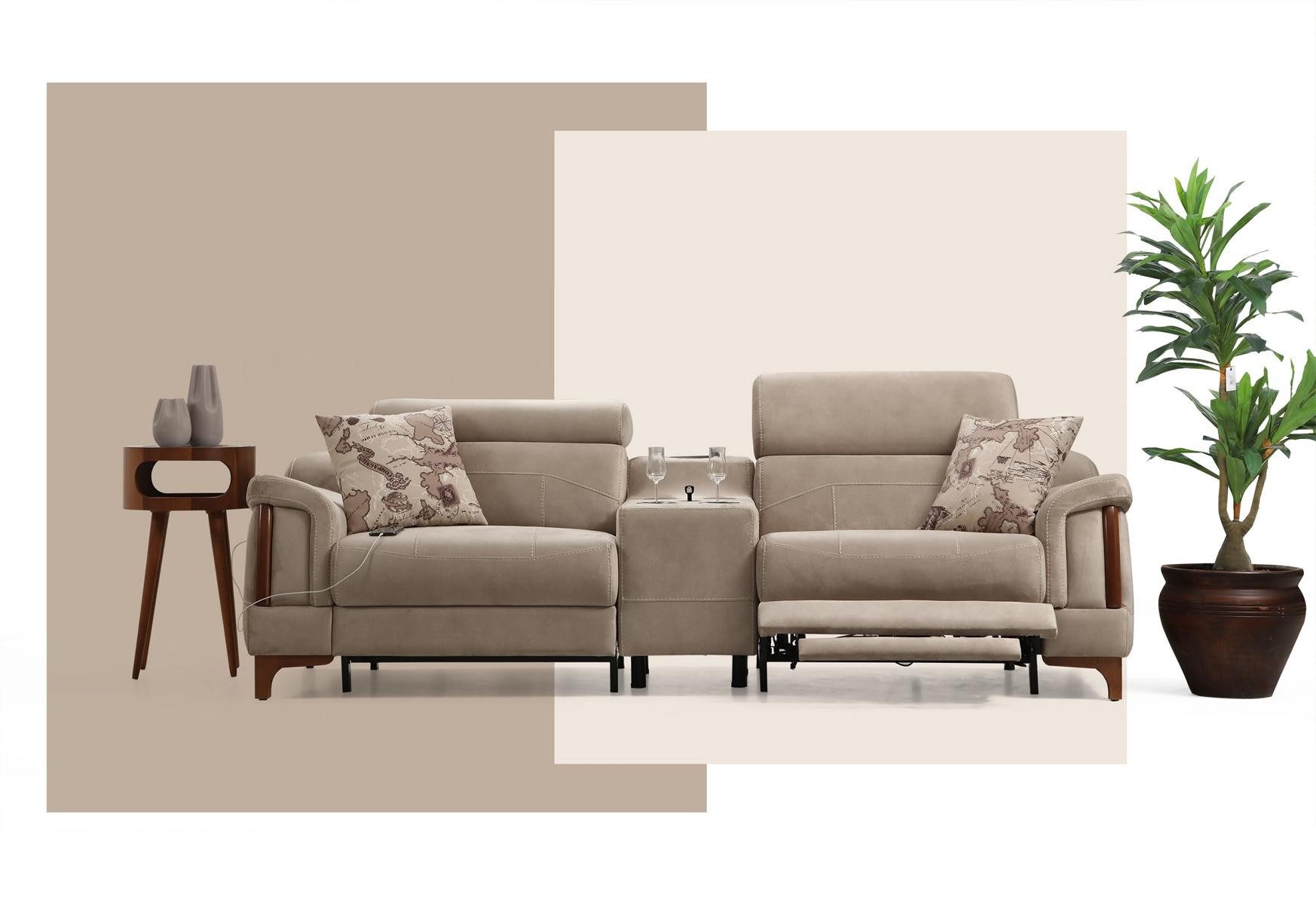 JVmoebel 2-Sitzer Luxuriöse Textilmöbel für Ihr modernes Wohnzimmer, Made in Europa
