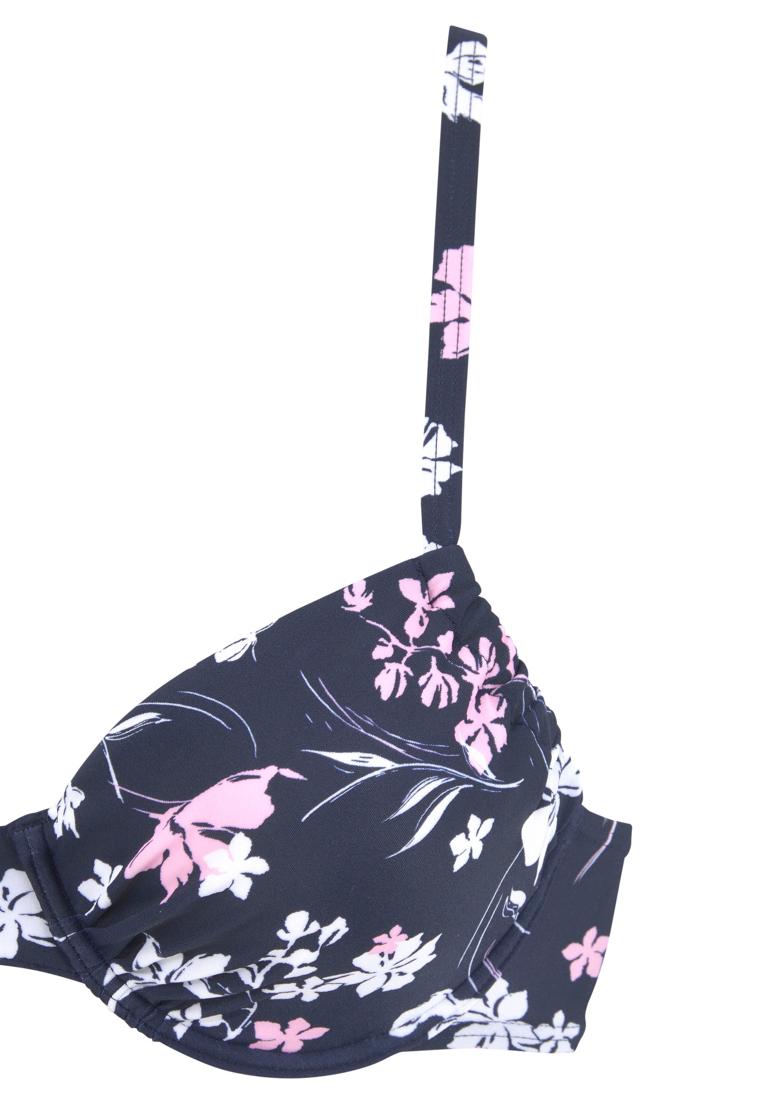 LASCANA Bügel-Bikini mit unifarbener Hose