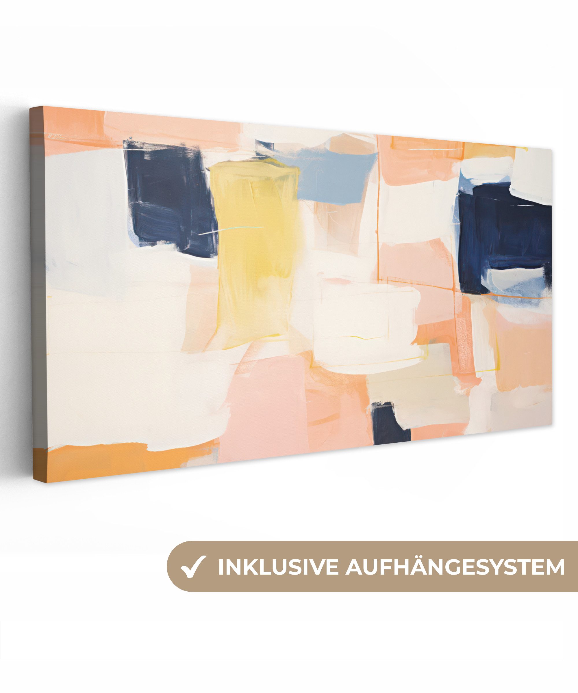 OneMillionCanvasses® Leinwandbild Panorama Kunst - Abstrakt günstig online kaufen