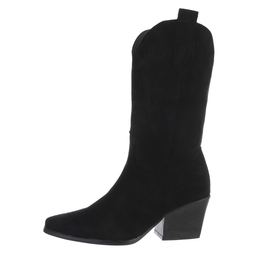 Ital-Design Damen Cowboyboots Western Westernstiefel Blockabsatz günstig online kaufen