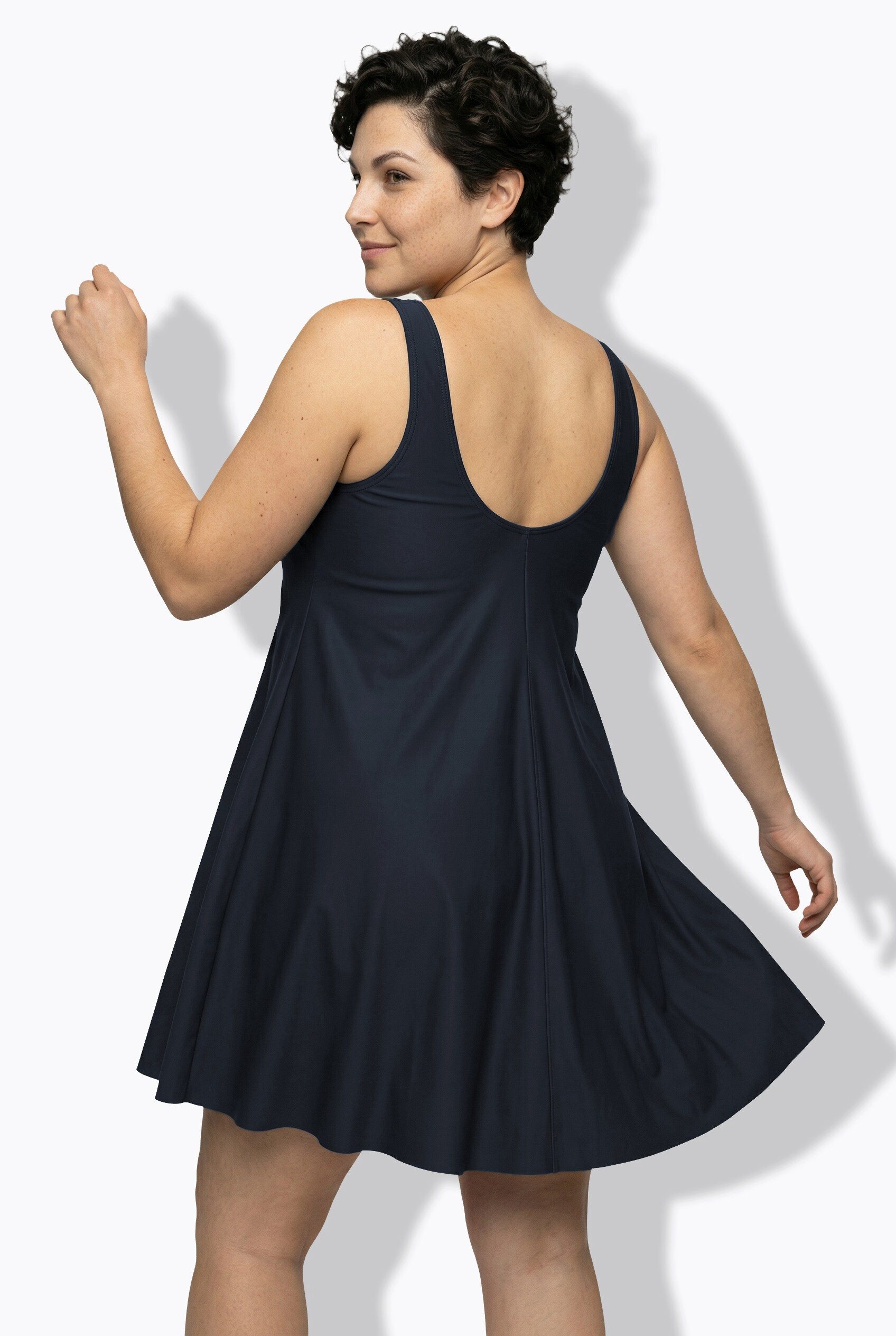 Ulla Popken Badekleid Badekleid Herzausschnitt Softcups recycelt