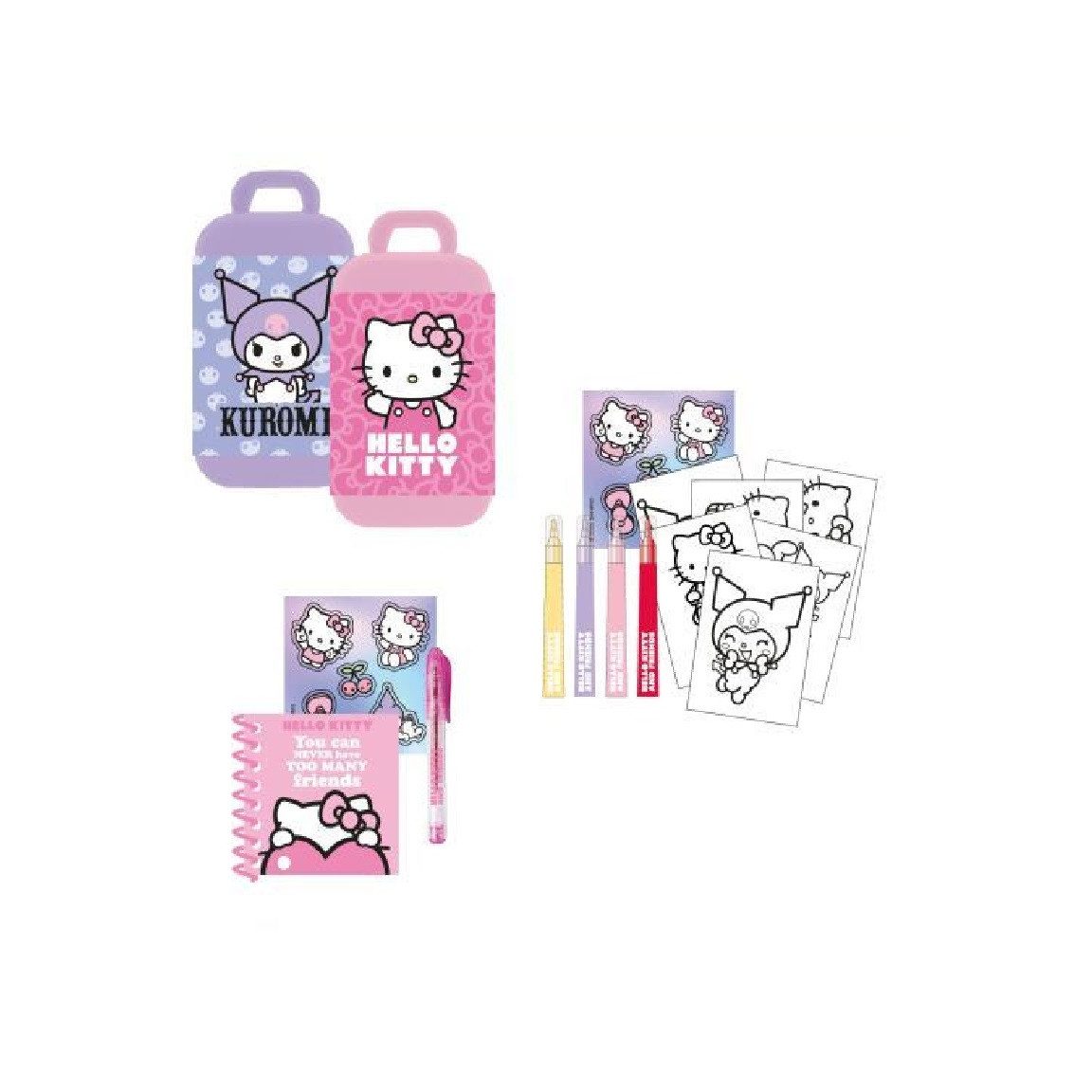 Hello Kitty Buntstift Random Schreibwaren Set im Display für ältere Kinder