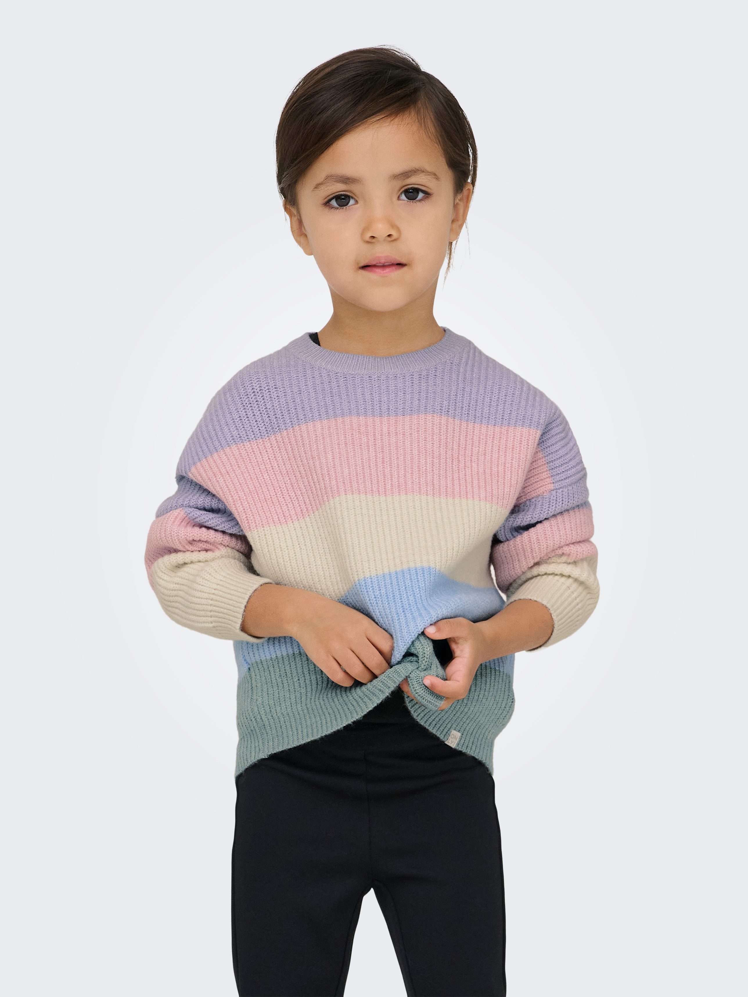 Strickpullover KMGSANDY L/S STRIPE PULLOVER KNT NOOS